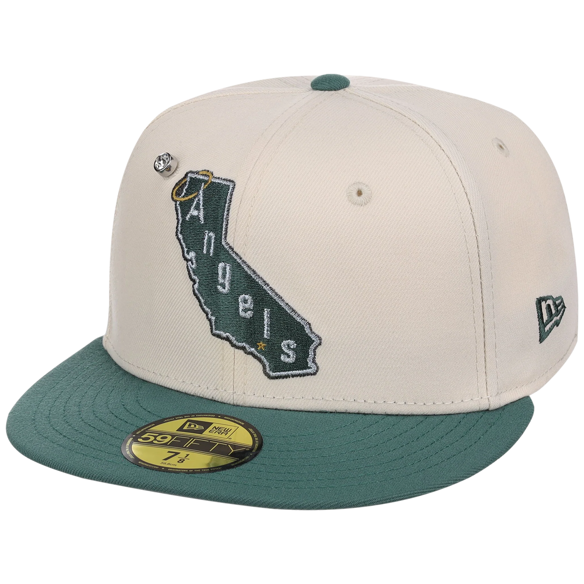 Anaheim Angels MLB Cream Lichen New Era 59FIFTY - Image 4