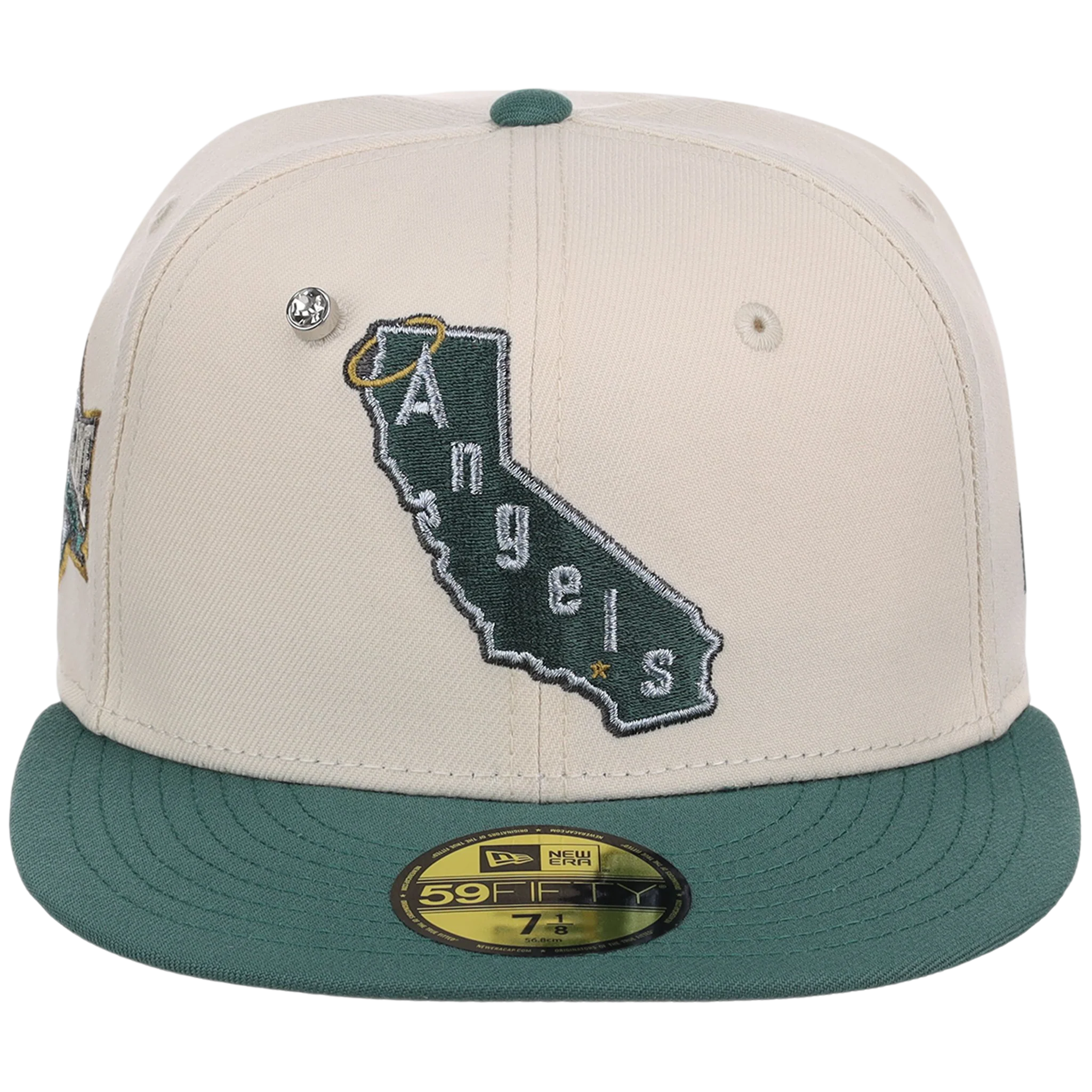 Anaheim Angels MLB Cream Lichen New Era 59FIFTY - Image 5