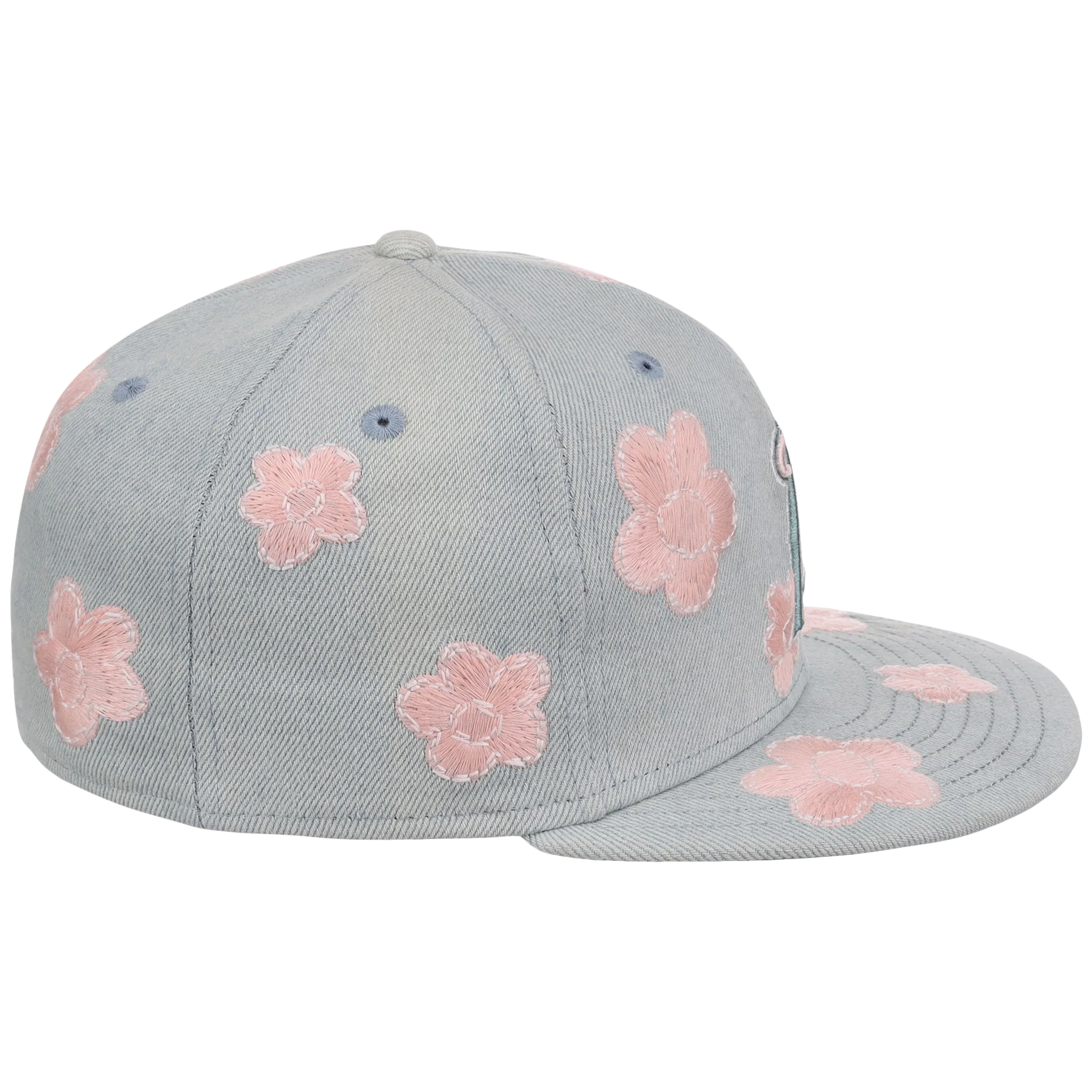 Anaheim Angels MLB Denim Flower New Era 59FIFTY - Image 3