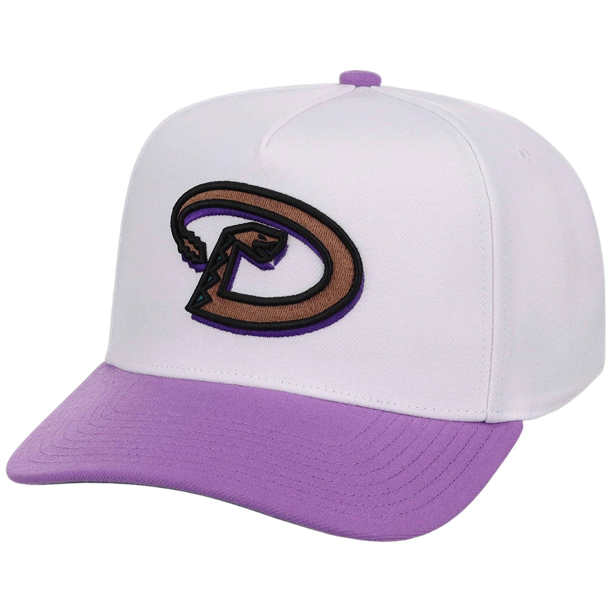 Arizona Diamondbacks Mitchell & Ness MLB 'Era Flip' Heritage Series Pro Pinch - White/Purple - Image 4
