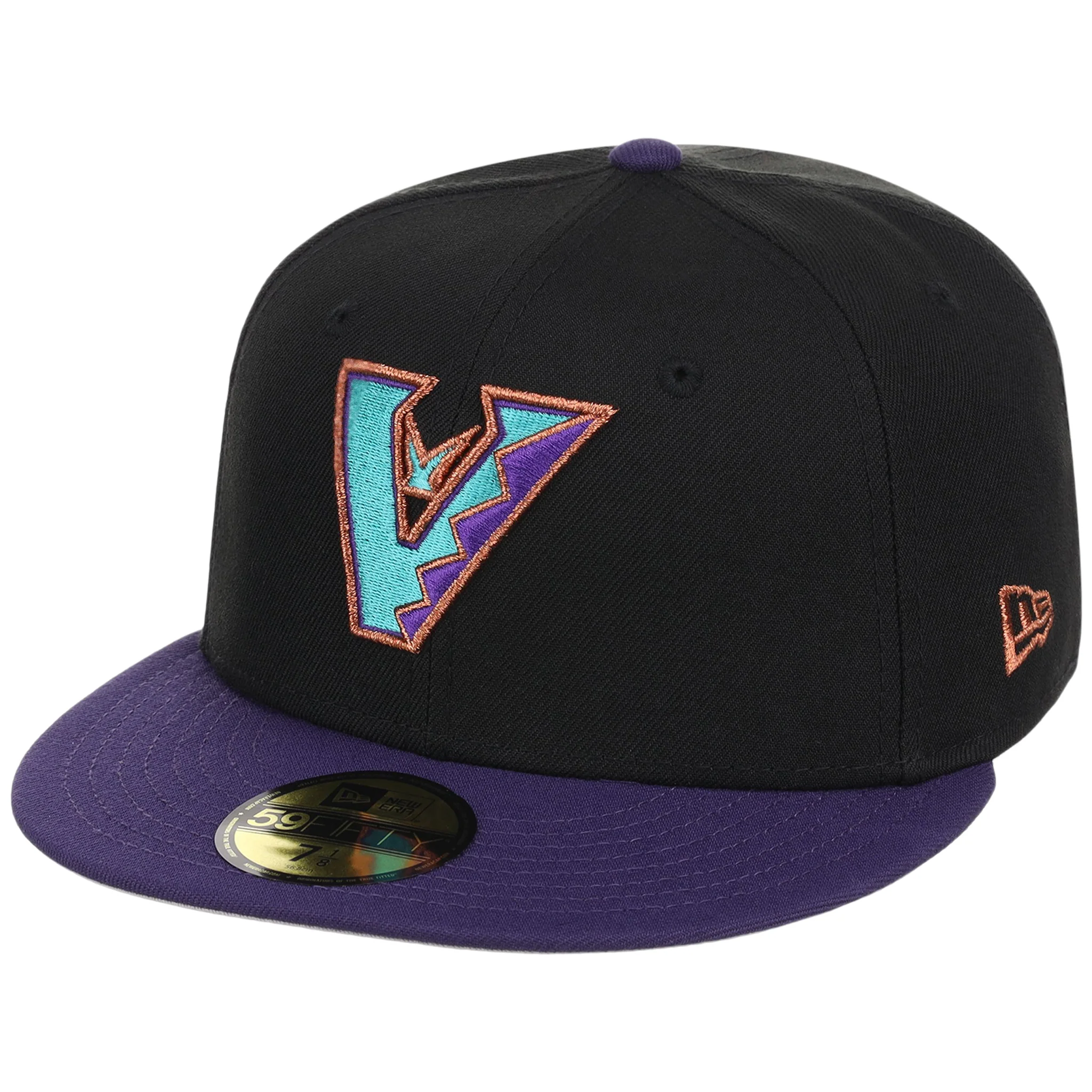 Arizona Diamondbacks MLB Flipmode 2.0 New Era 59FIFTY (Black/Purple/Gray) - Image 4