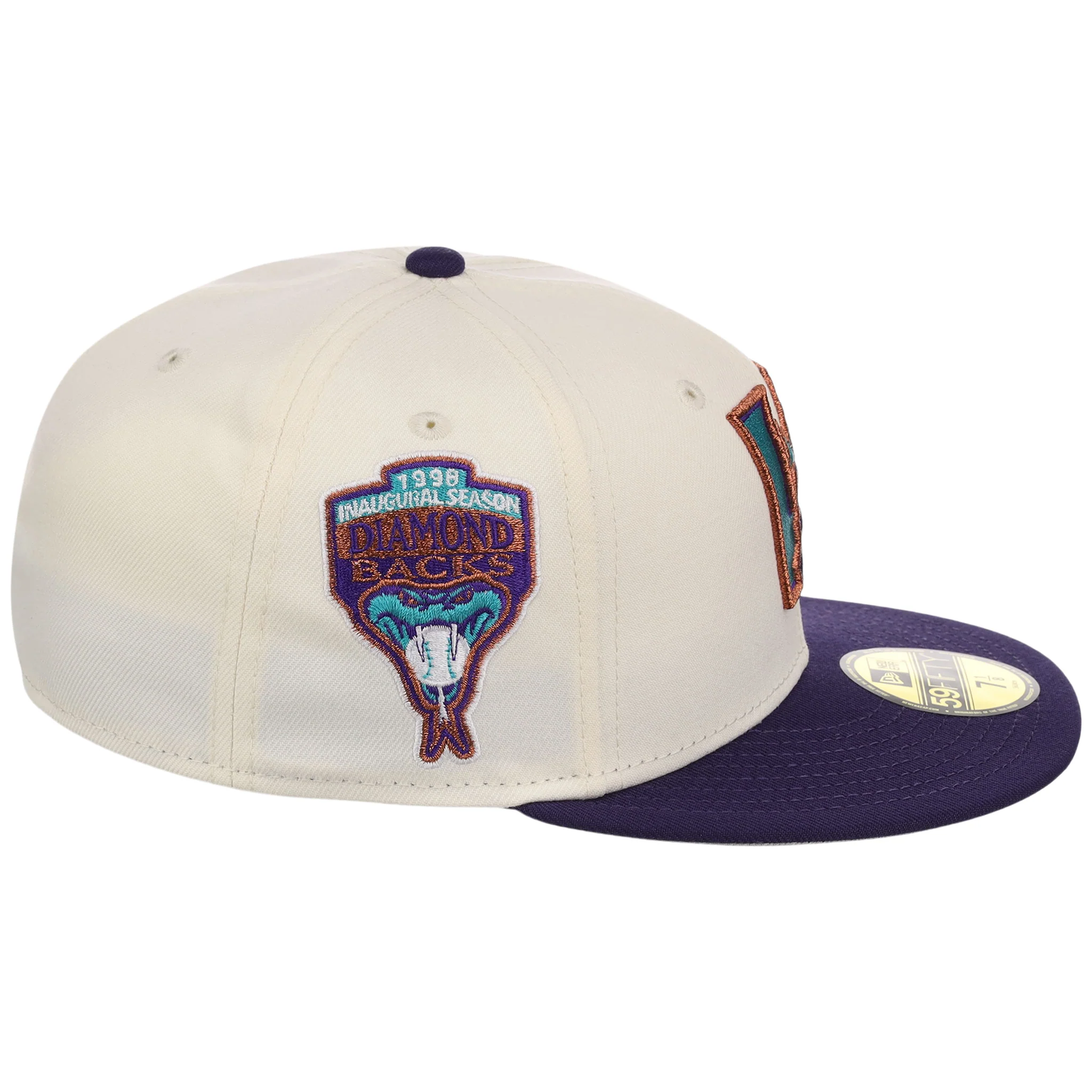Arizona Diamondbacks MLB Flipmode 2.0 New Era 59FIFTY (Chrome/Purple/Gray) - Image 3