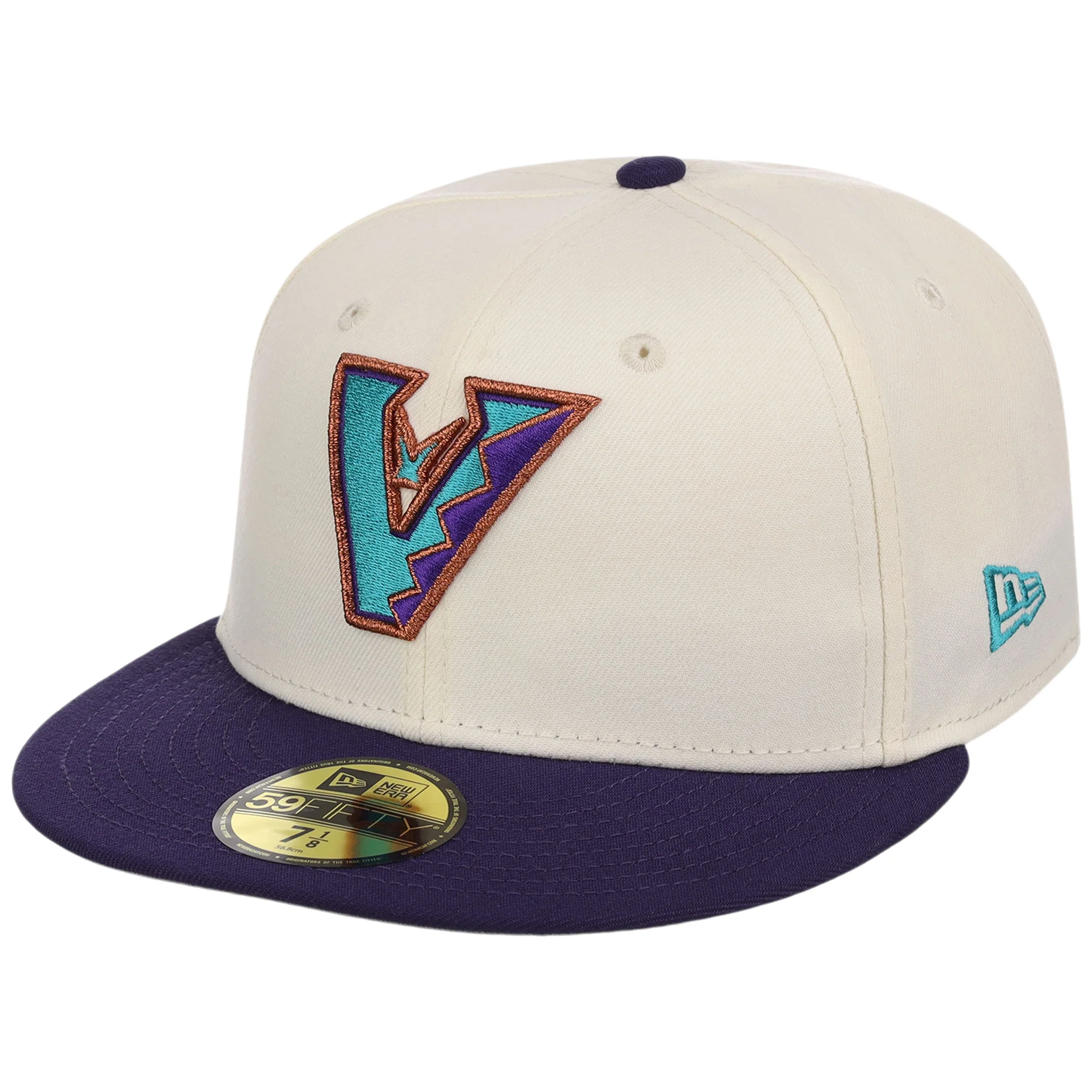 Arizona Diamondbacks MLB Flipmode 2.0 New Era 59FIFTY (Chrome/Purple/Gray) - Image 4