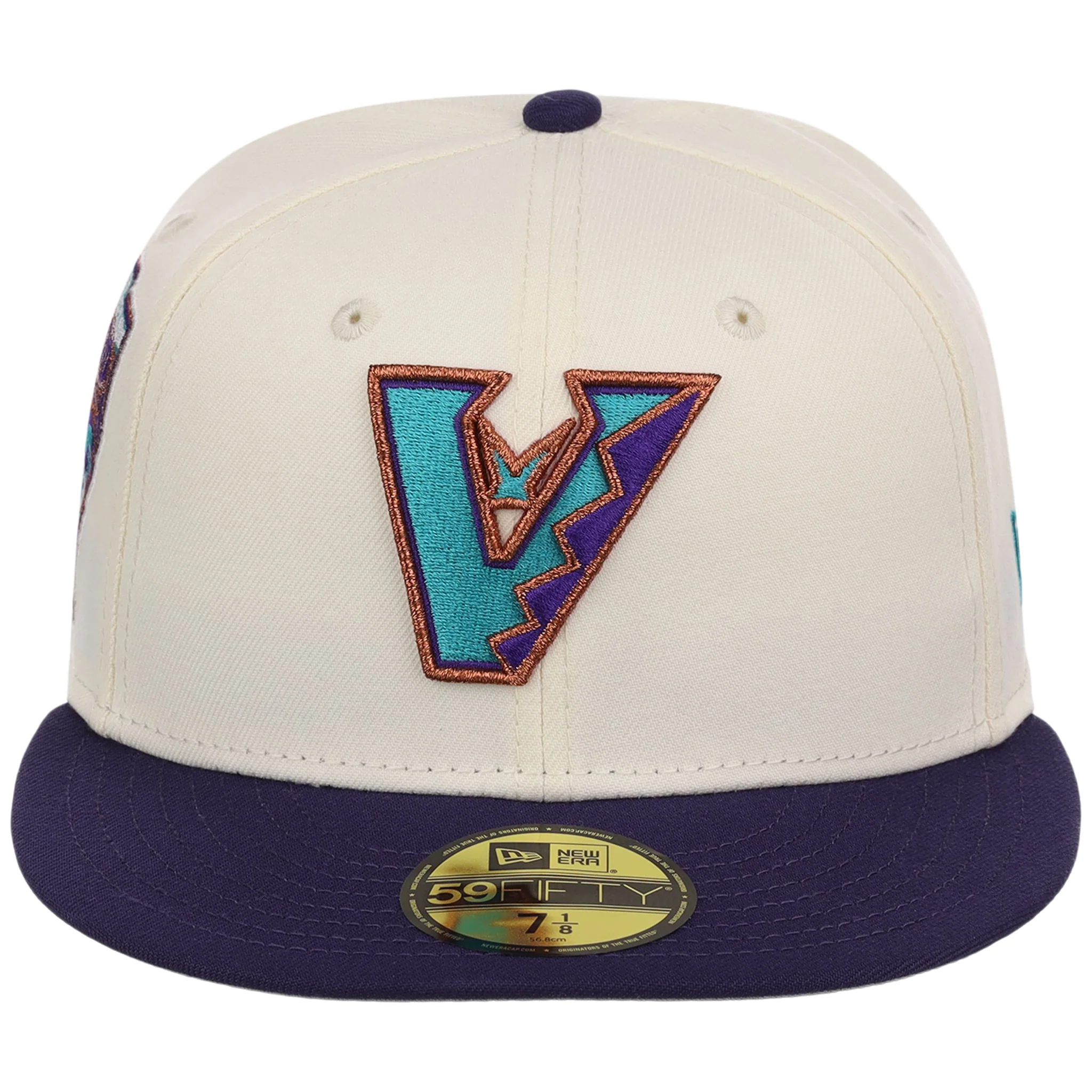 Arizona Diamondbacks MLB Flipmode 2.0 New Era 59FIFTY (Chrome/Purple/Gray) - Image 5