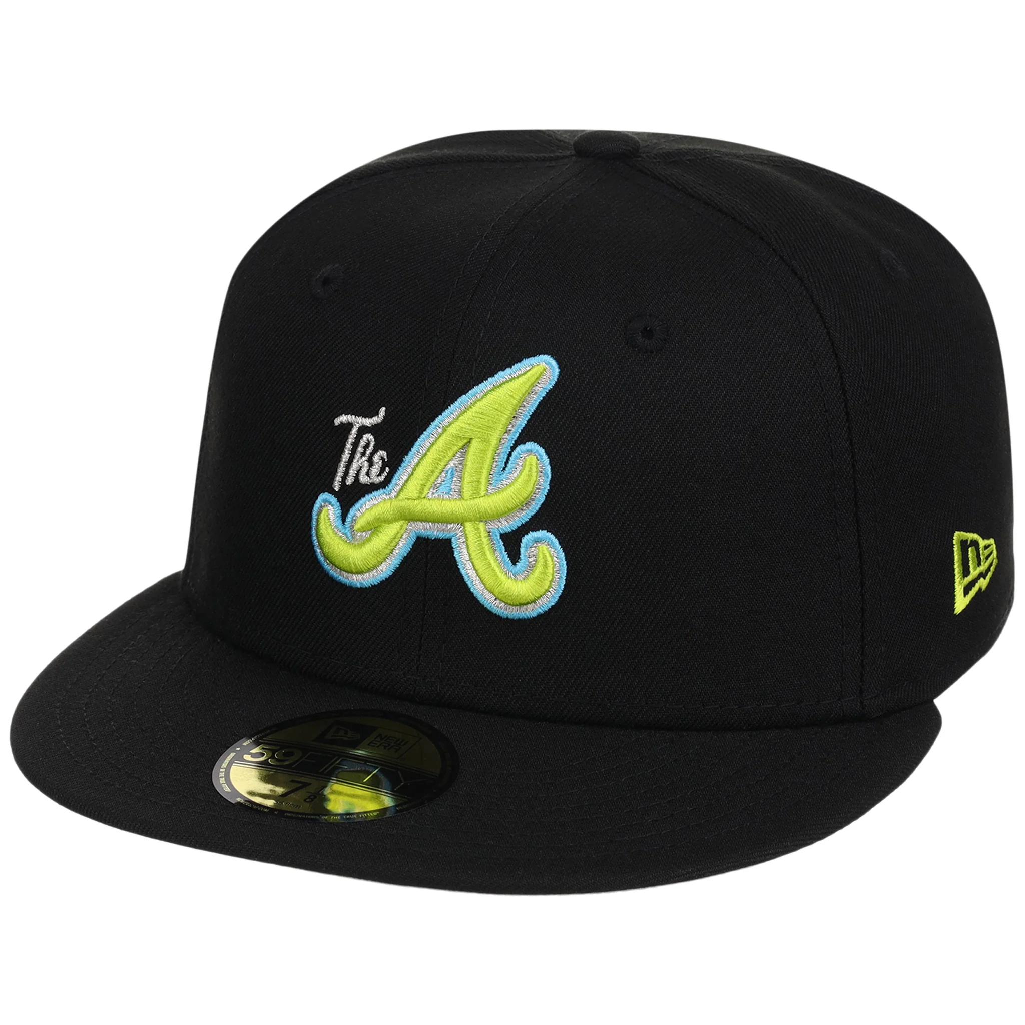 Atlanta Braves High Frequency Funk New Era 59FIFTY Black/Black - Image 4