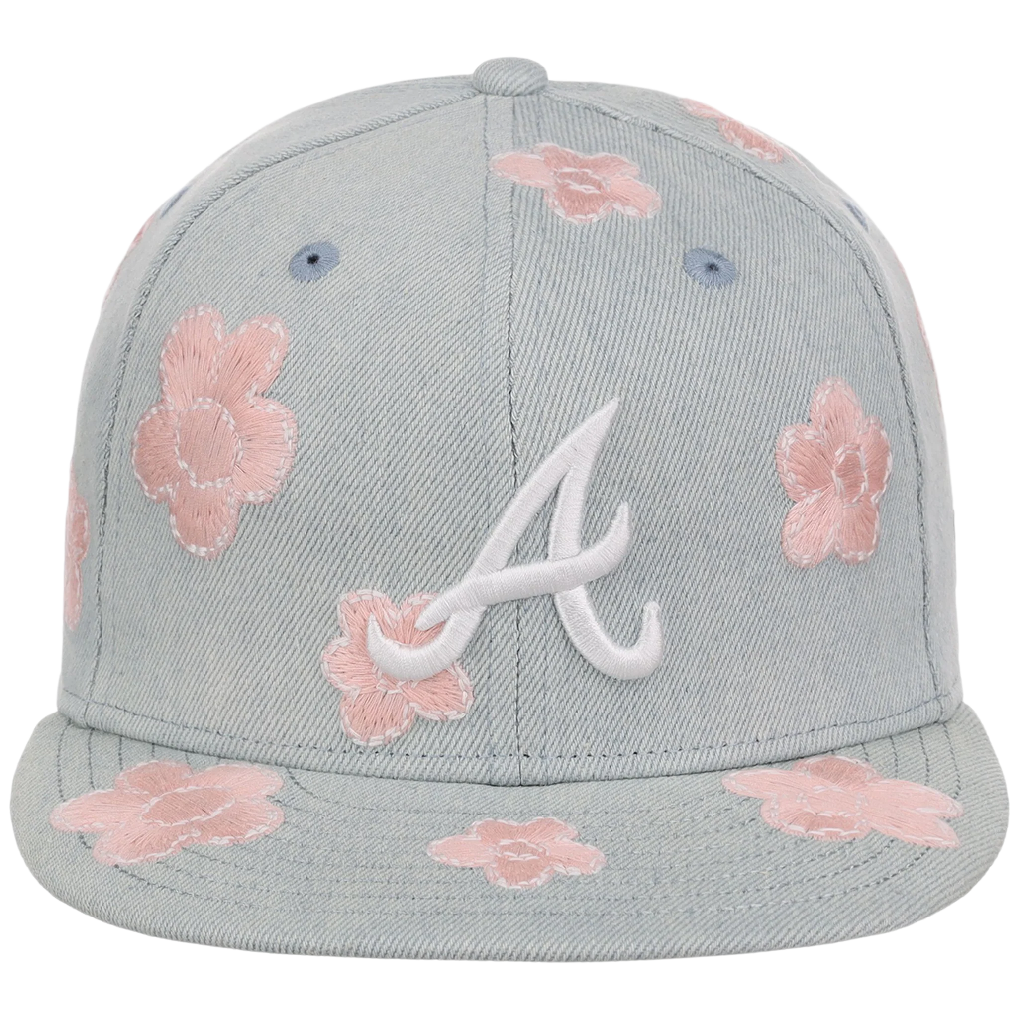 Atlanta Braves MLB Denim Flower New Era 59FIFTY - Image 5