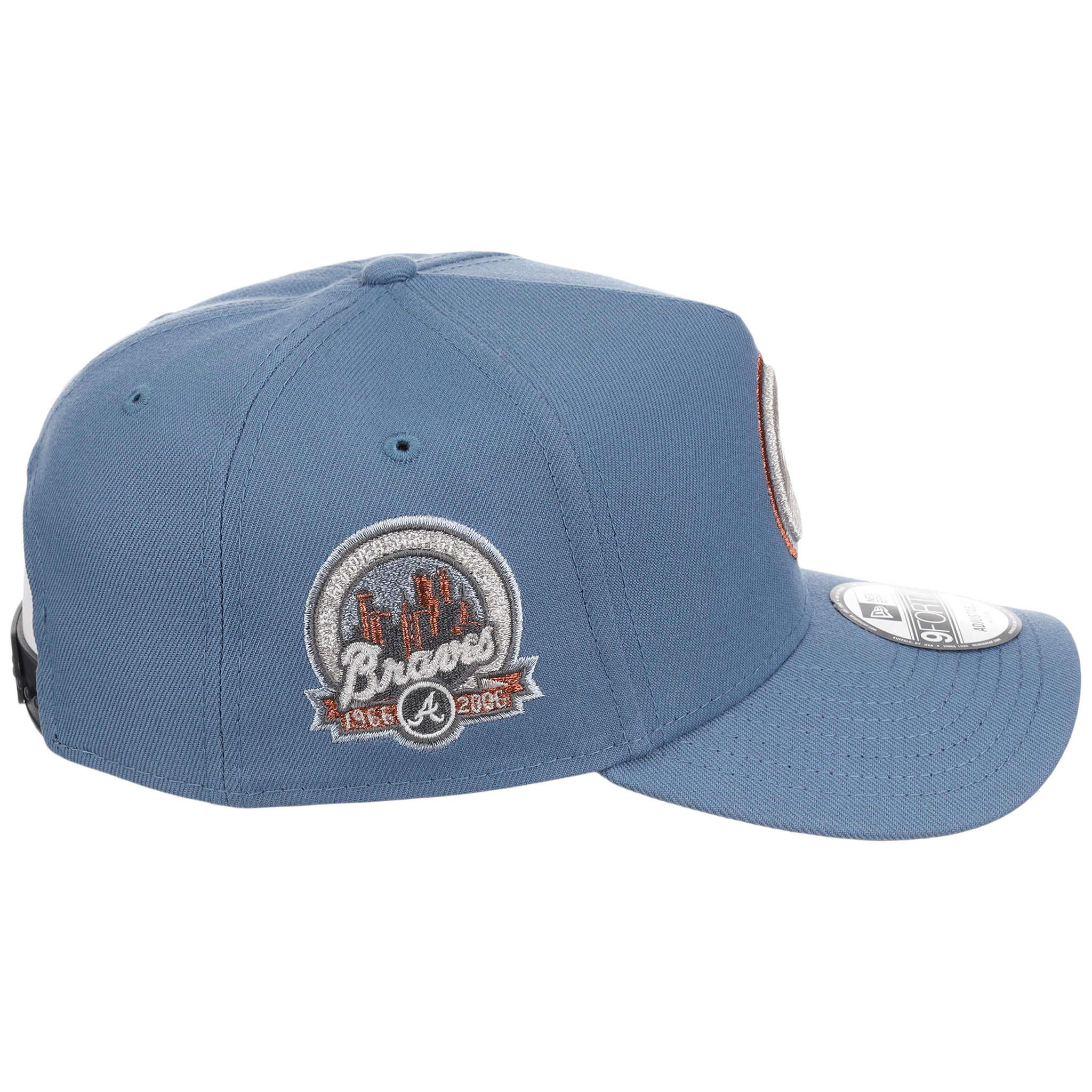 Atlanta Braves MLB Faded Blue New Era 9FORTY - Image 3