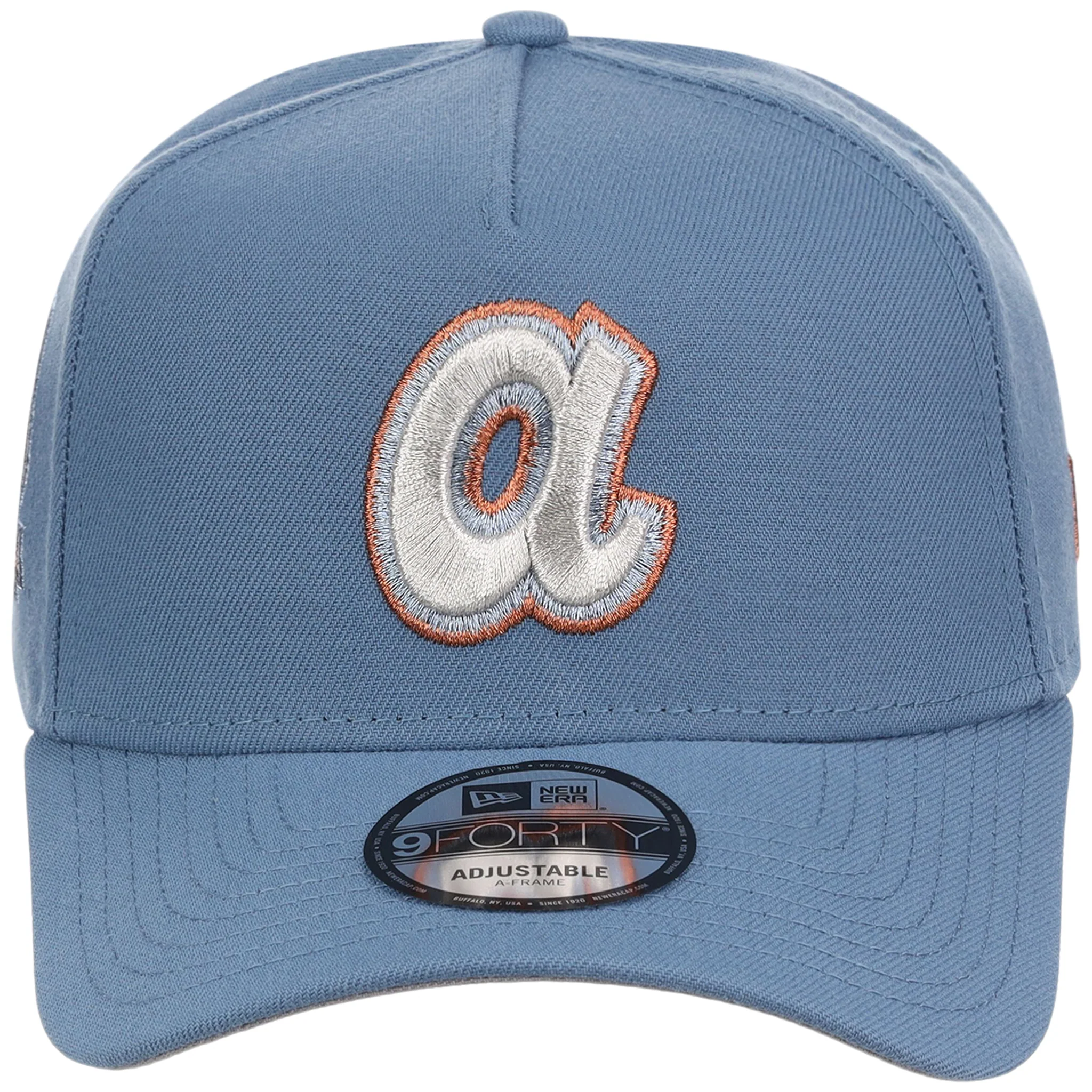 Atlanta Braves MLB Faded Blue New Era 9FORTY - Image 5