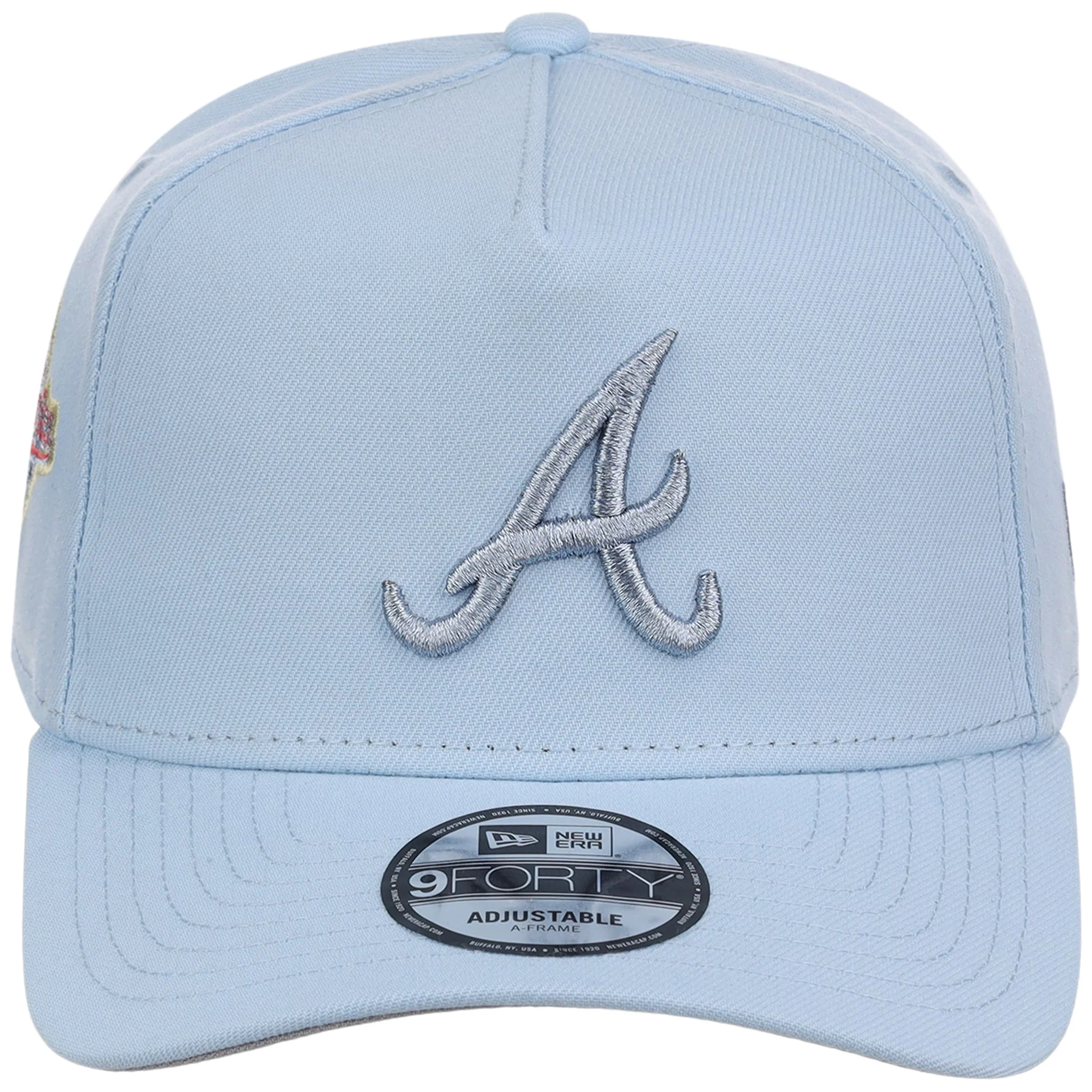 Atlanta Braves MLB Glacial Blue New Era 9FORTY A-Frame - Image 5