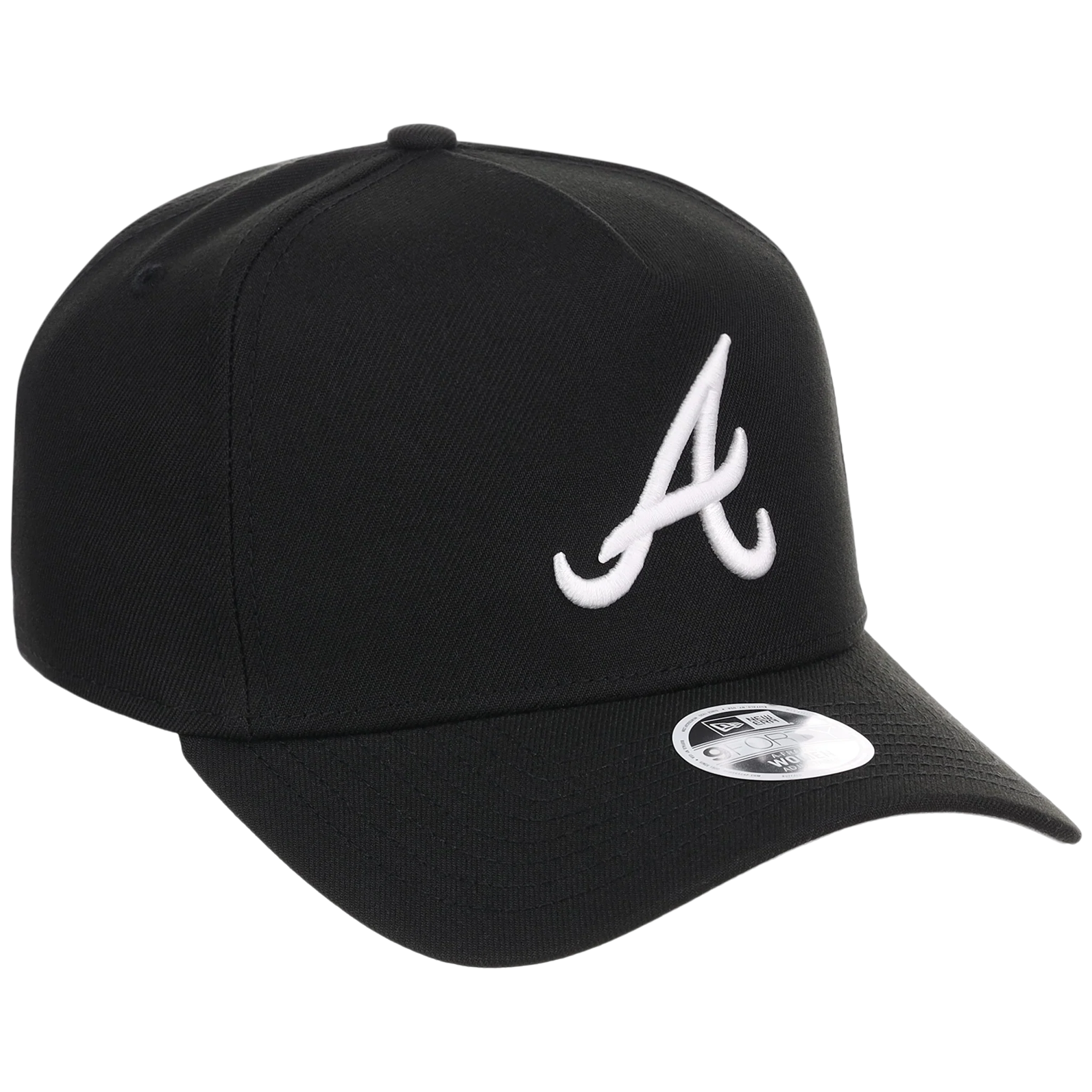 Atlanta Braves Women's New Era 9FORTY Black A-Frame