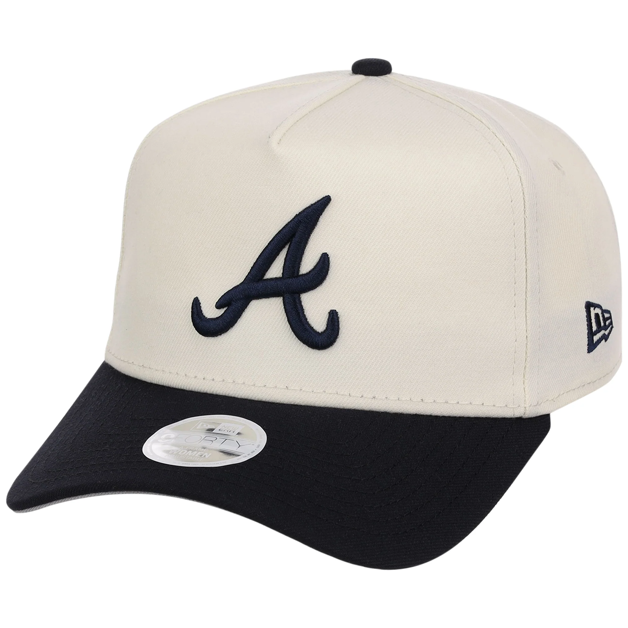 Atlanta Braves Women's New Era 9FORTY Chrome OTC A-Frame - Image 4