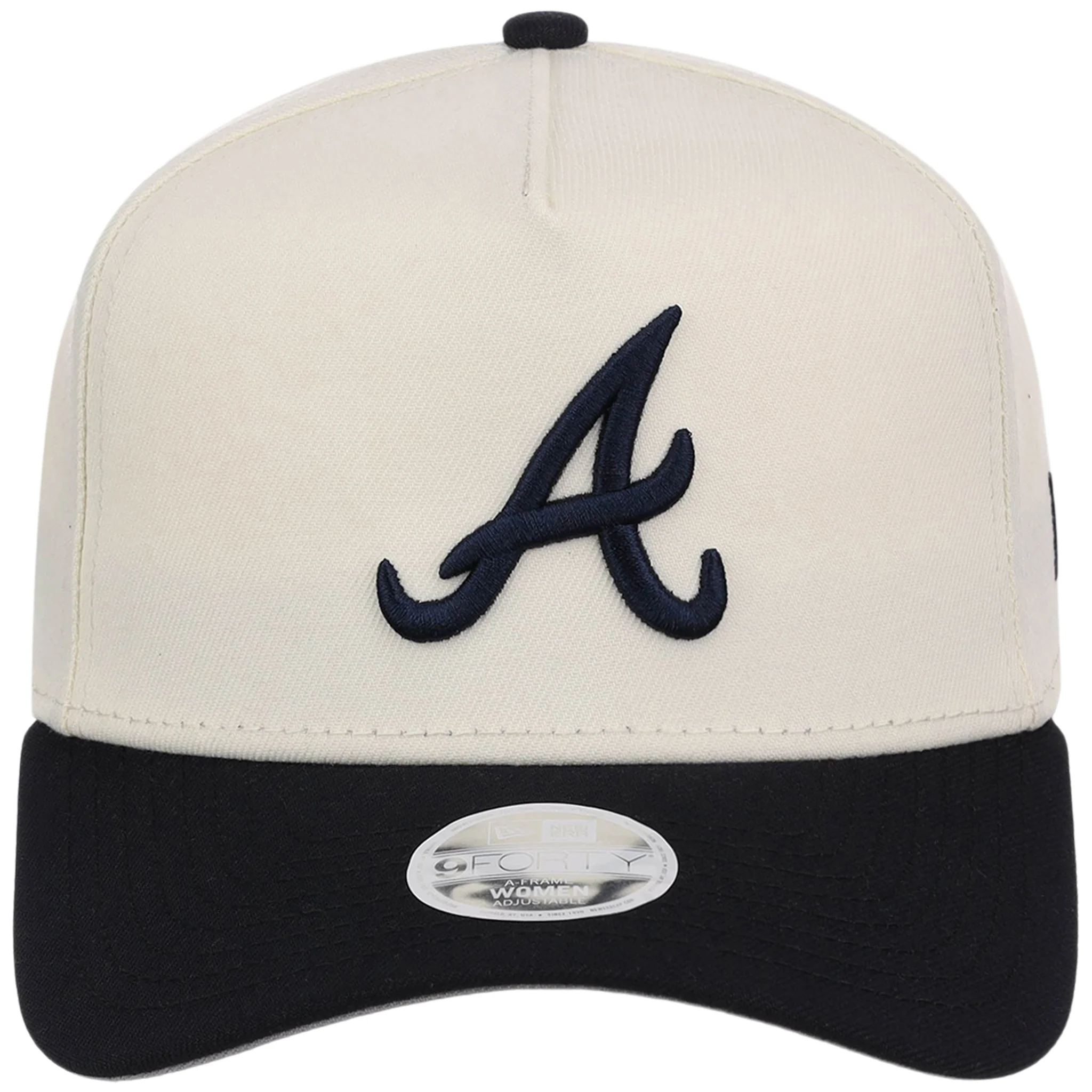 Atlanta Braves Women's New Era 9FORTY Chrome OTC A-Frame - Image 5