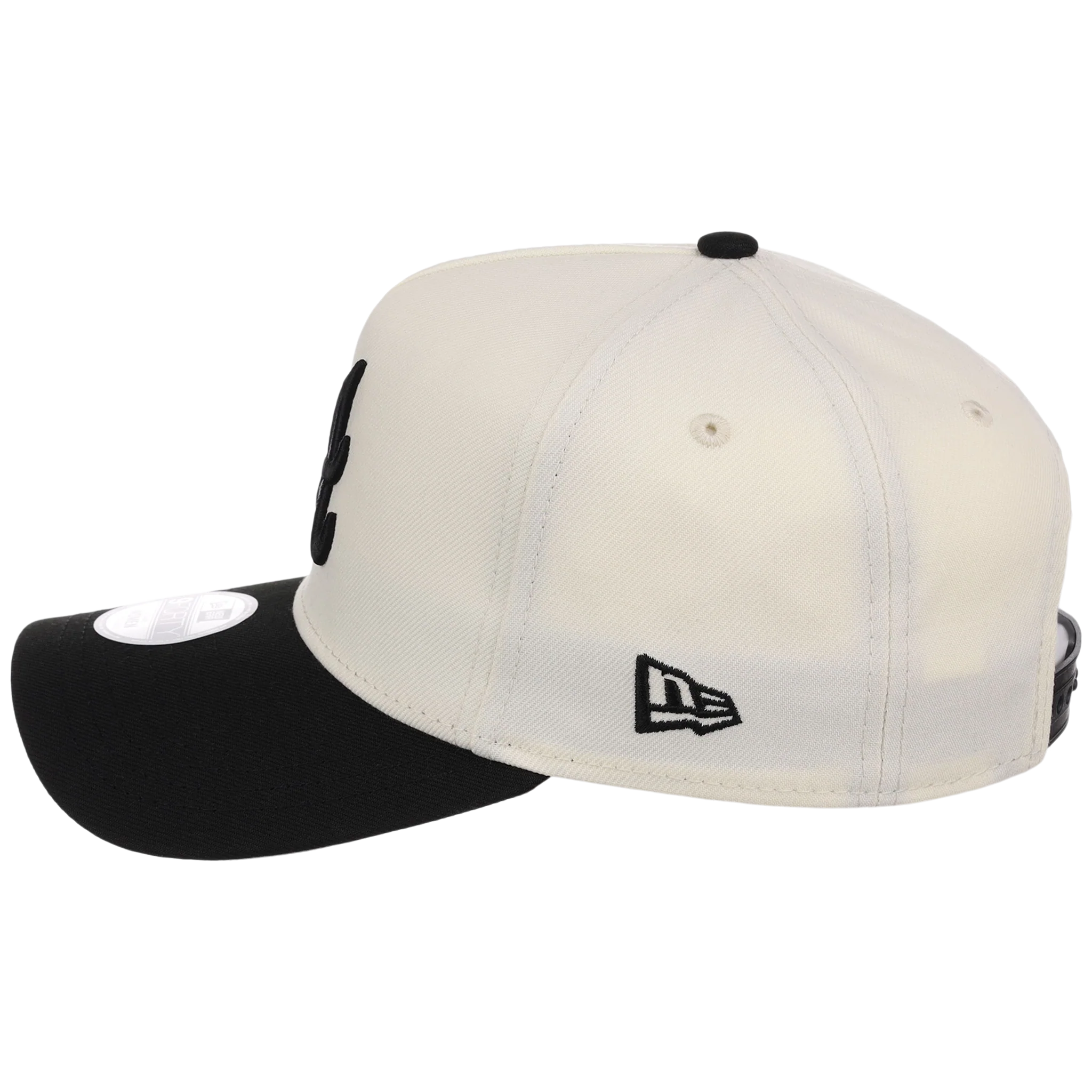 Atlanta Braves Women's New Era 9FORTY Chrome x Black A-Frame - Image 6