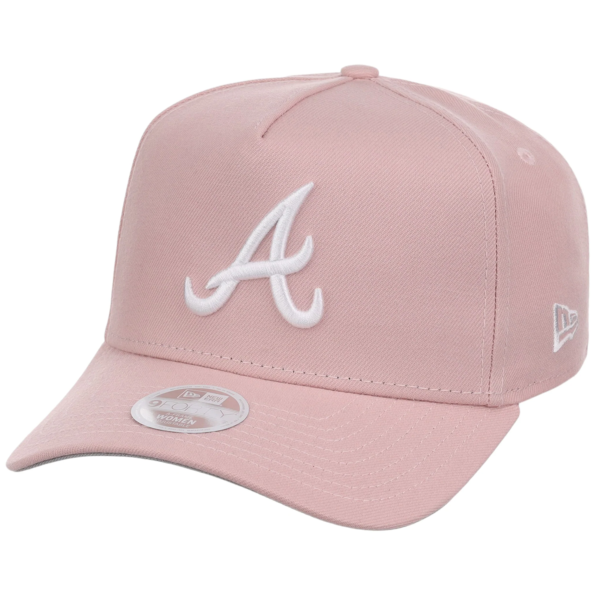 Atlanta Braves Women's New Era 9FORTY Pink A-Frame - Image 4