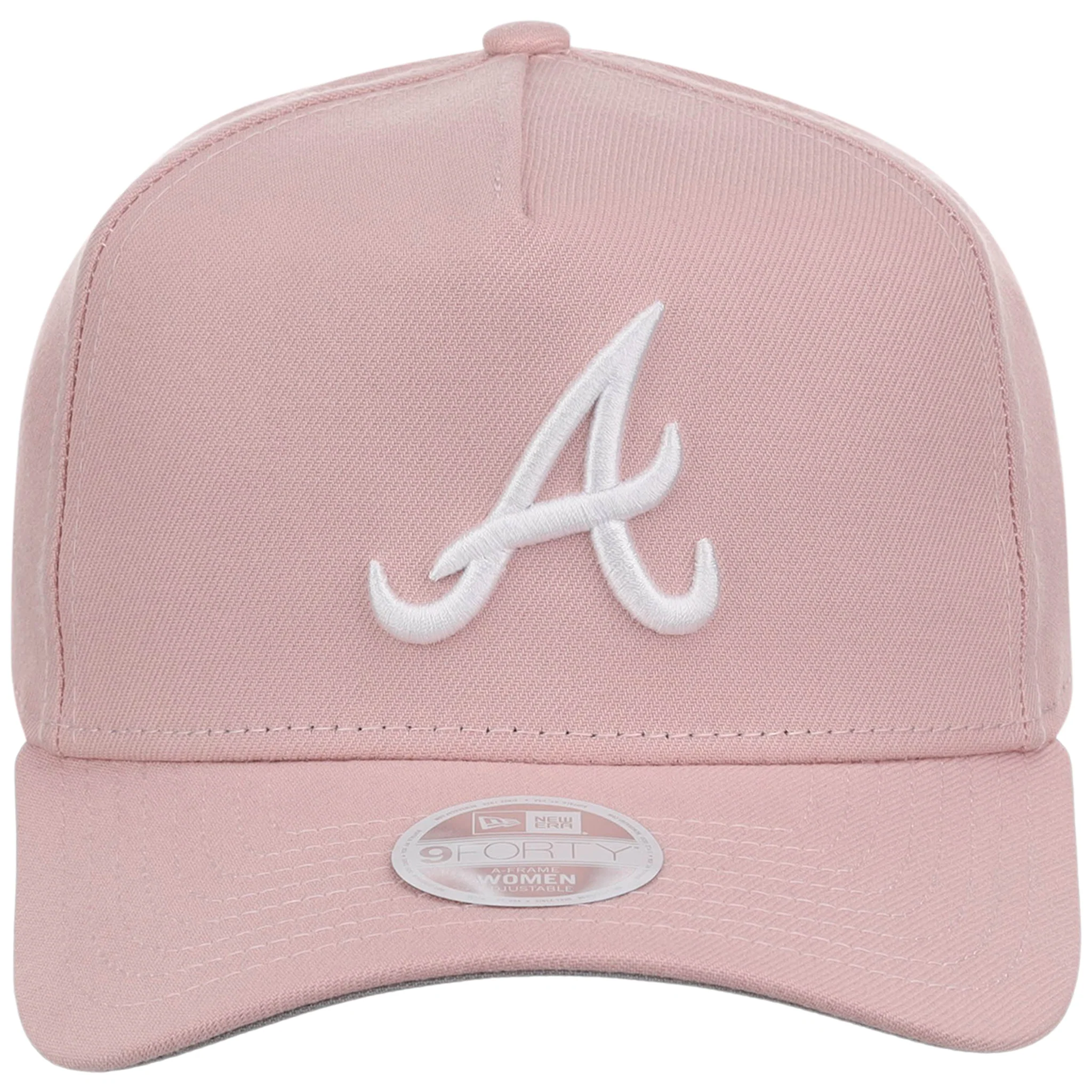 Atlanta Braves Women's New Era 9FORTY Pink A-Frame - Image 5