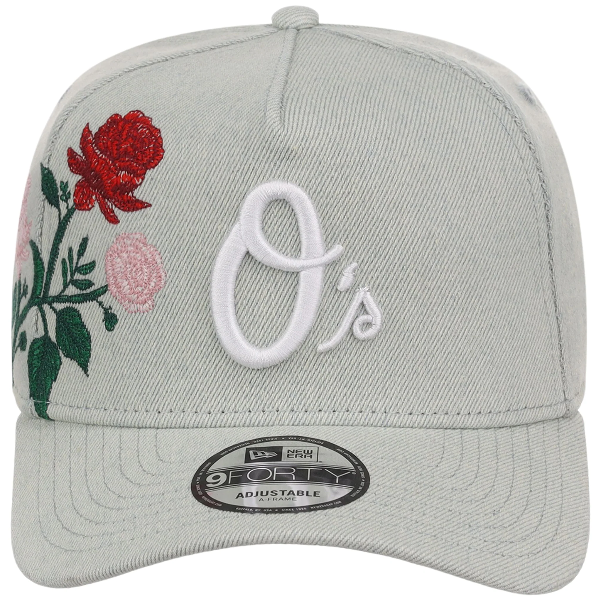 Baltimore Orioles MLB Denim Flower New Era 9FORTY - Image 5