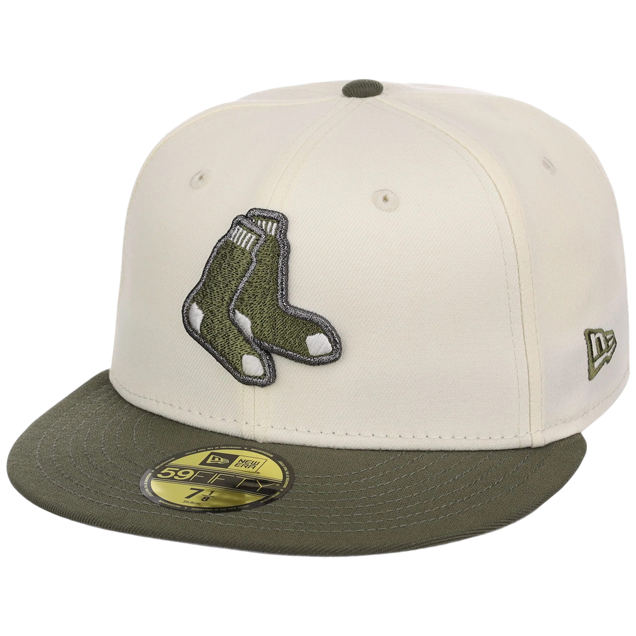 Boston Red Sox MLB Chrome Olive New Era 59FIFTY - Image 4
