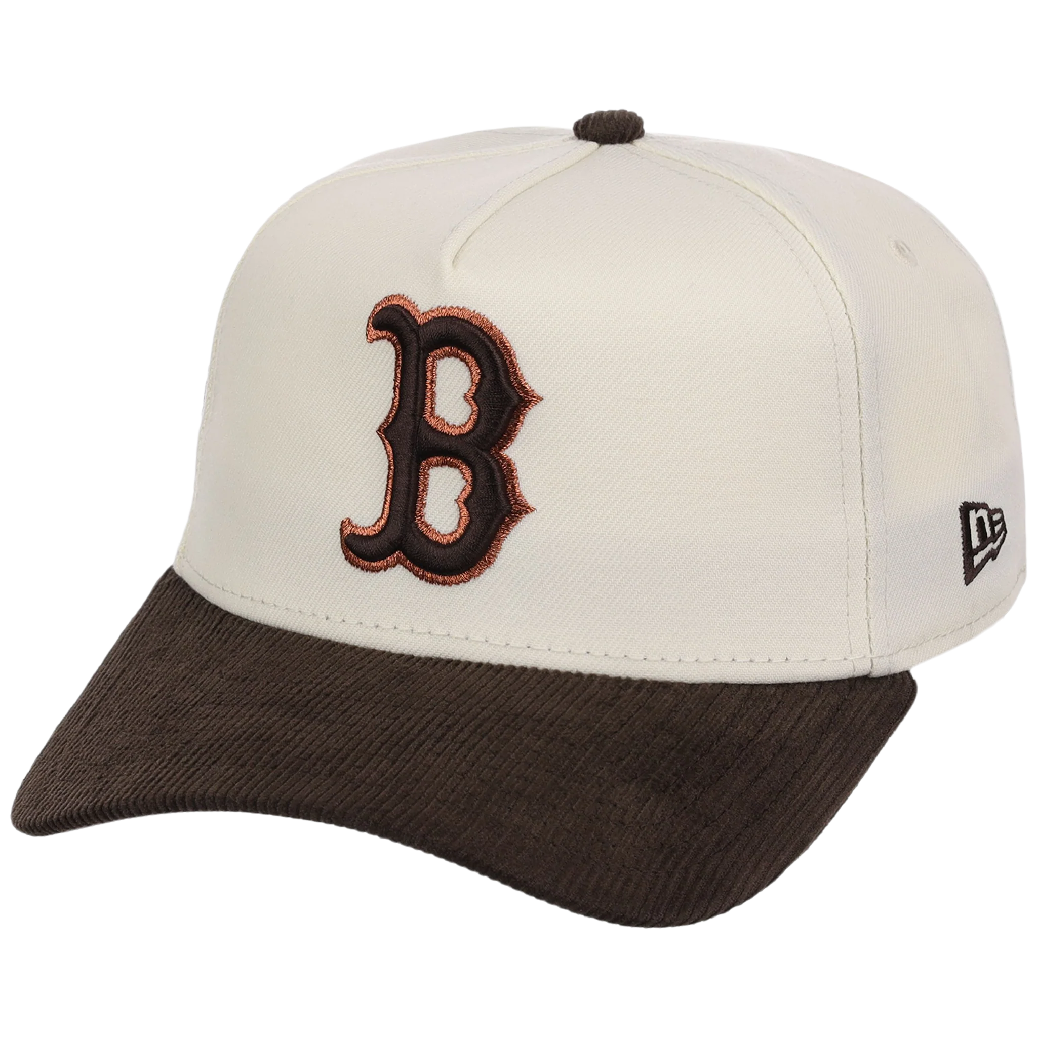 Boston Red Sox MLB Chrome Walnut Cord New Era 59FORTY - Image 4