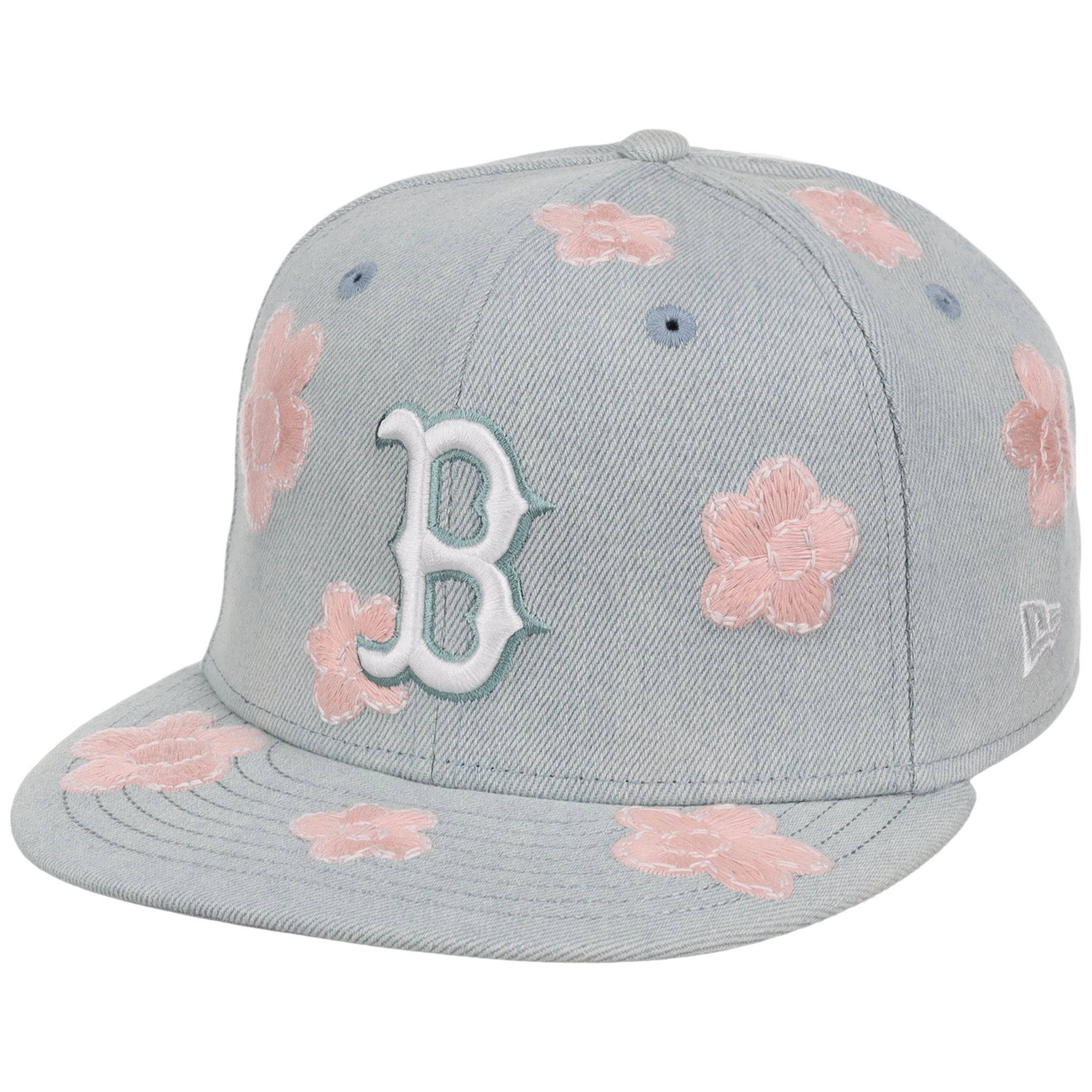 Boston Red Sox MLB Denim Flower New Era 59FIFTY - Image 4
