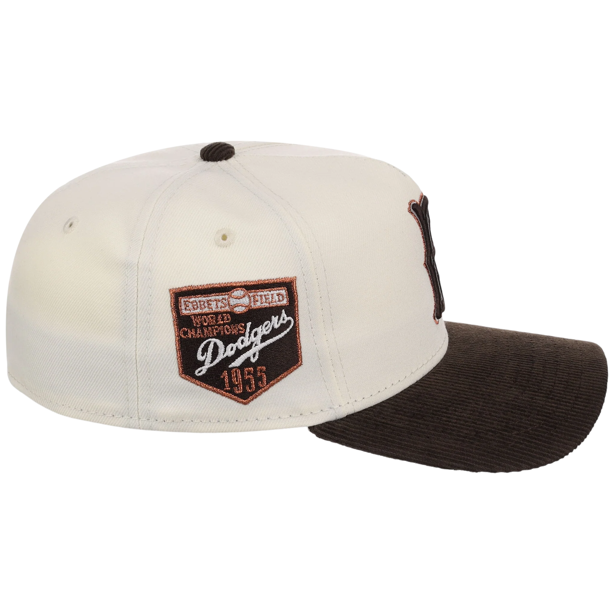 Brooklyn Dodgers MLB Chrome Walnut Cord New Era 59FORTY - Image 3