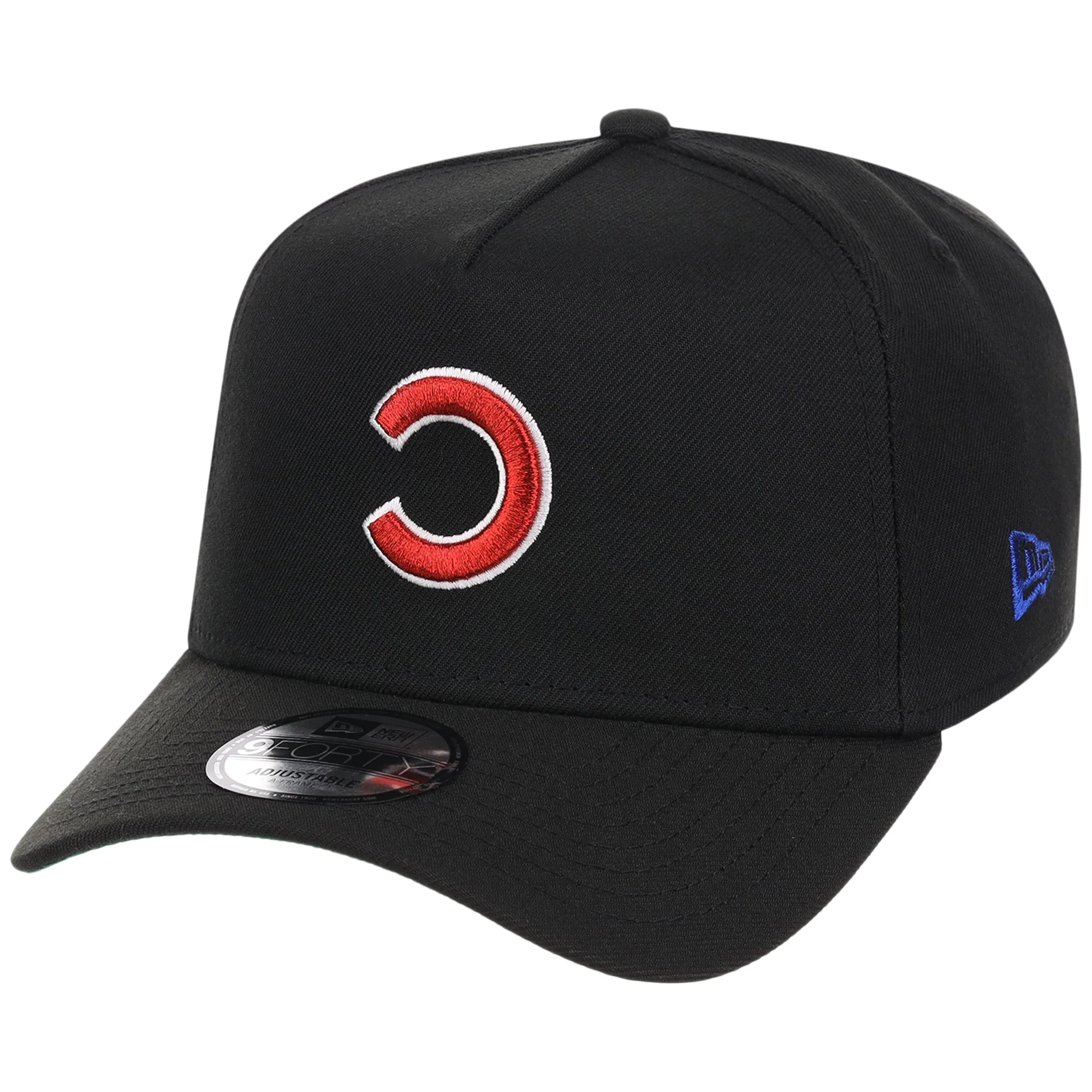 Chicago Cubs MLB Flipmode 2.0 Black Dome New Era 9FORTY A-Frame (Black/Black/Kelly Green) - Image 4