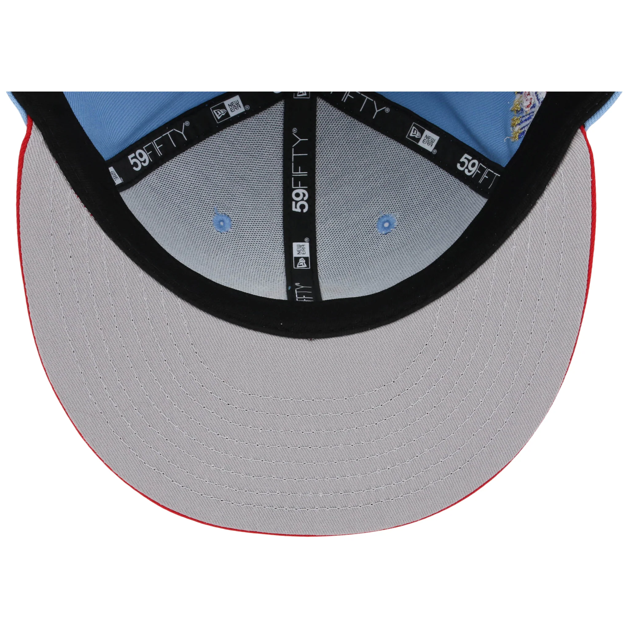 Chicago Cubs MLB Flipmode 2.0 New Era 59FIFTY (Sky/Red/Gray) - Image 2