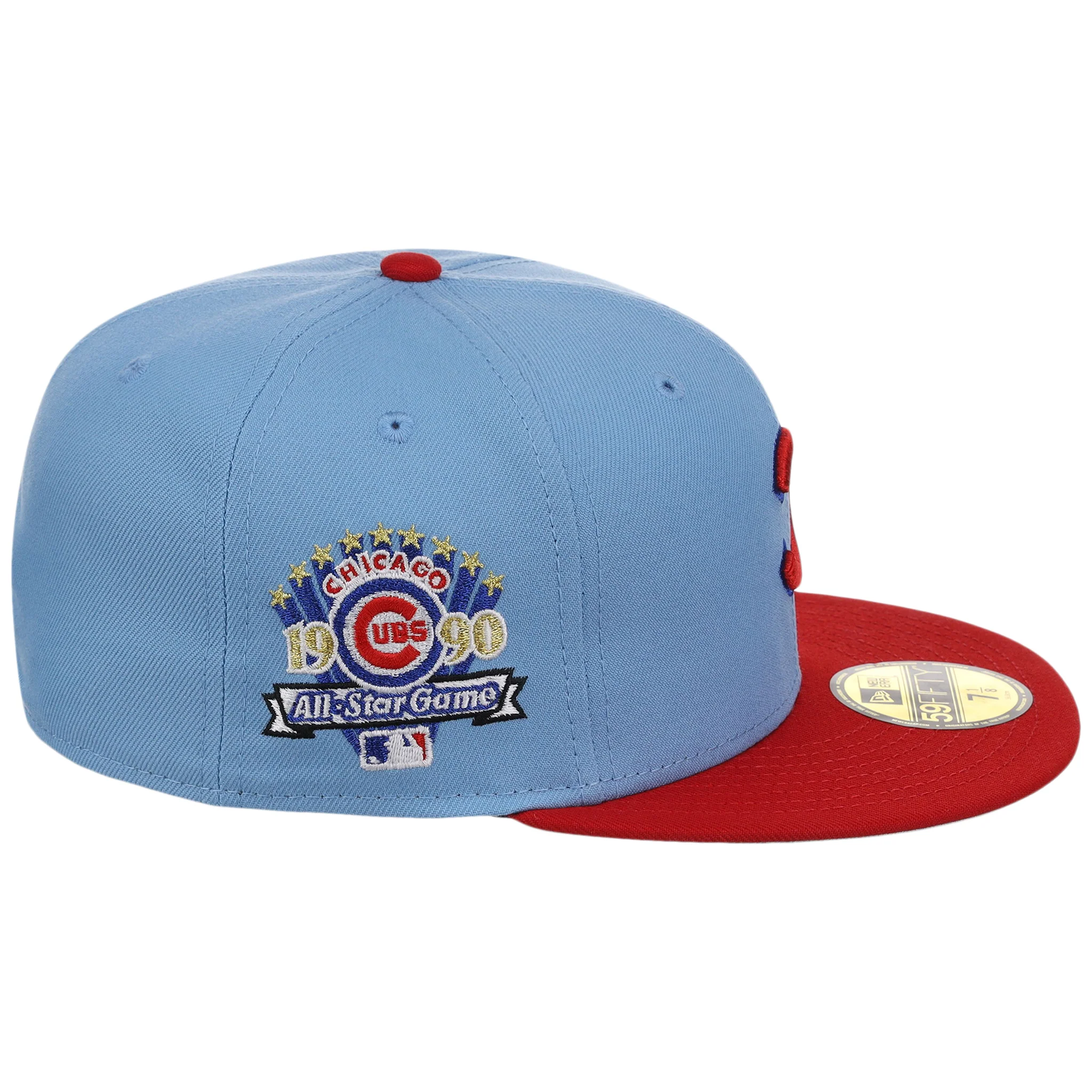 Chicago Cubs MLB Flipmode 2.0 New Era 59FIFTY (Sky/Red/Gray) - Image 3