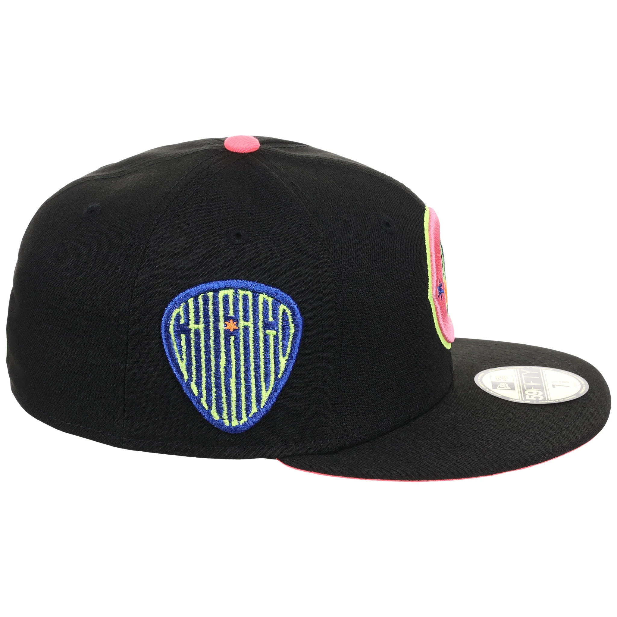 Chicago Cubs MLB Main Stage Black Neon New Era 59FIFTY - Image 3