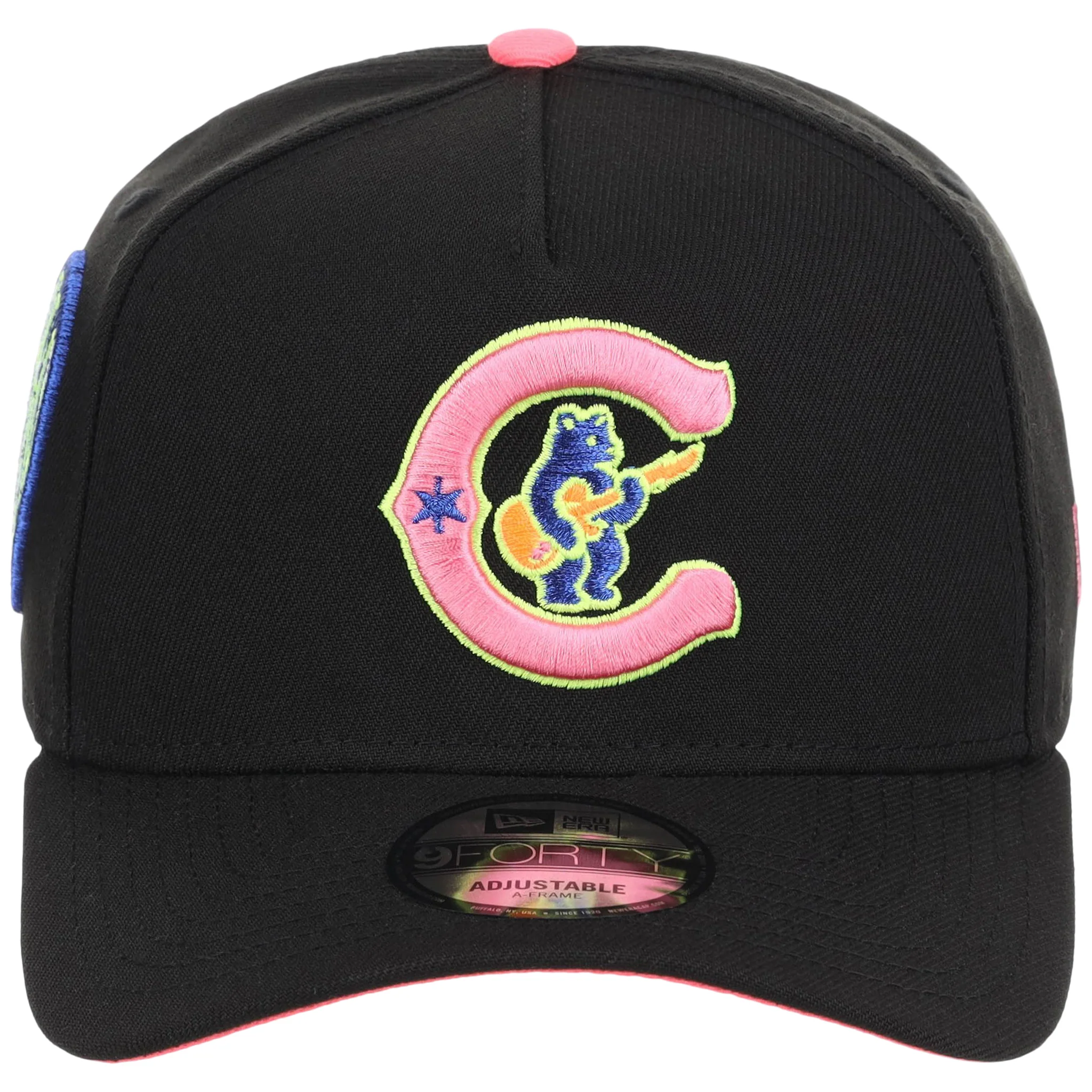 Chicago Cubs MLB Main Stage Black Neon New Era 9FORTY AF - Image 5