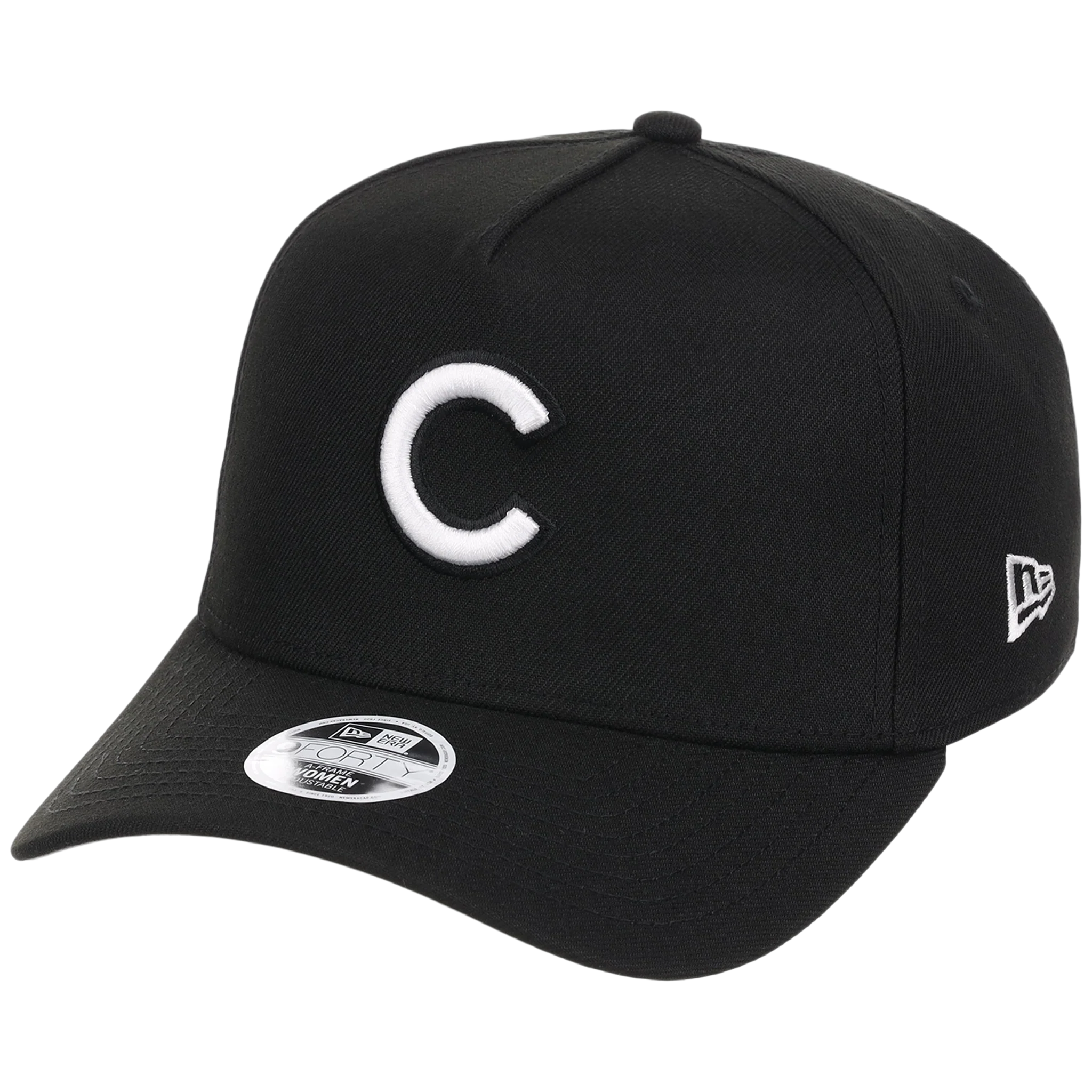 Chicago Cubs Women's New Era 9FORTY Black A-Frame - Image 4