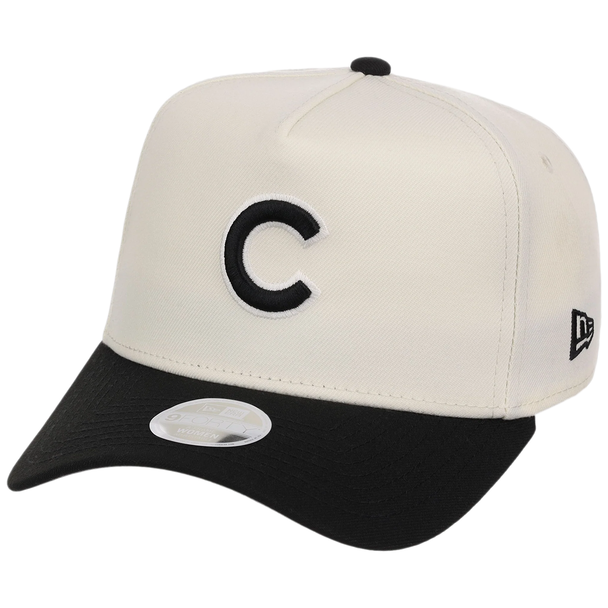 Chicago Cubs Women's New Era 9FORTY Chrome x Black A-Frame - Image 4