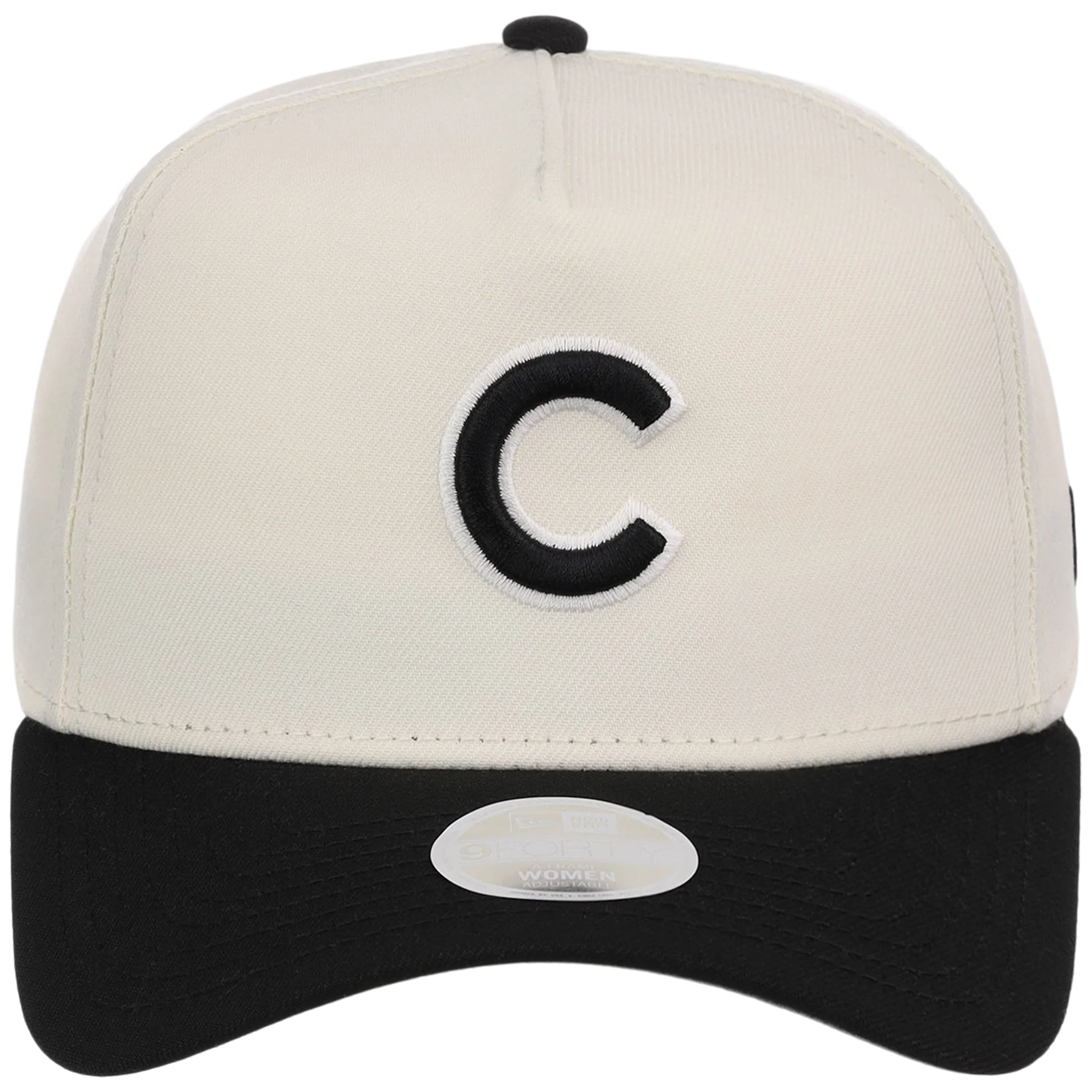 Chicago Cubs Women's New Era 9FORTY Chrome x Black A-Frame - Image 5