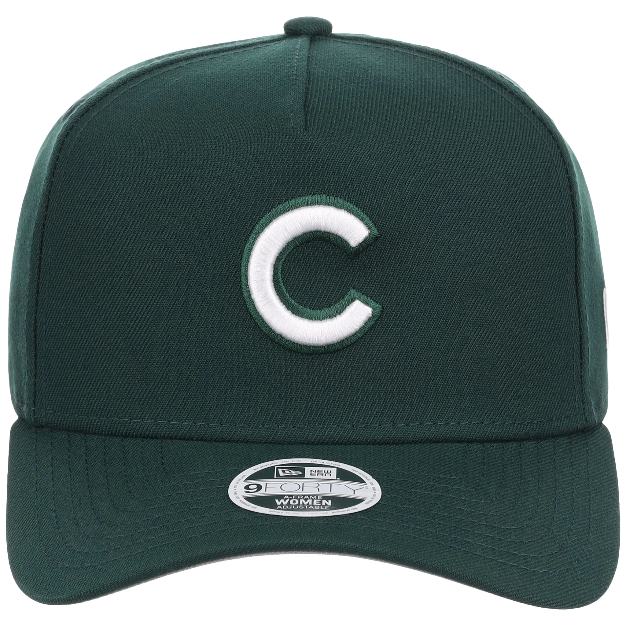 Chicago Cubs Women's New Era 9FORTY Dark Green A-Frame - Image 5