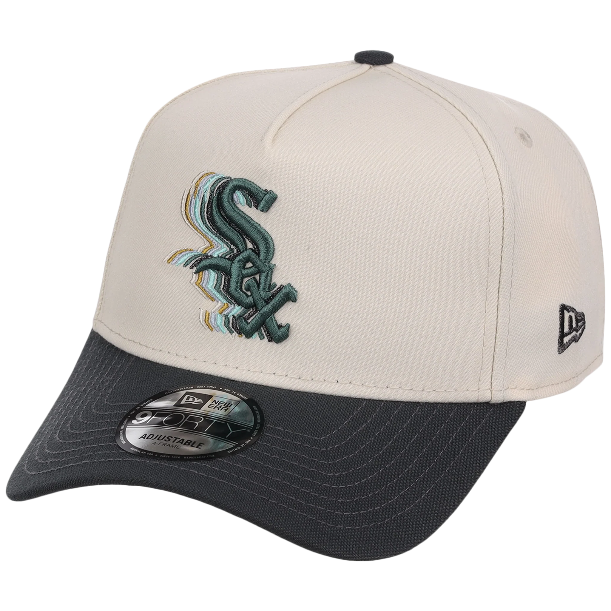 Chicago White Sox MLB Cream Clouds New Era 9FORTY - Image 4