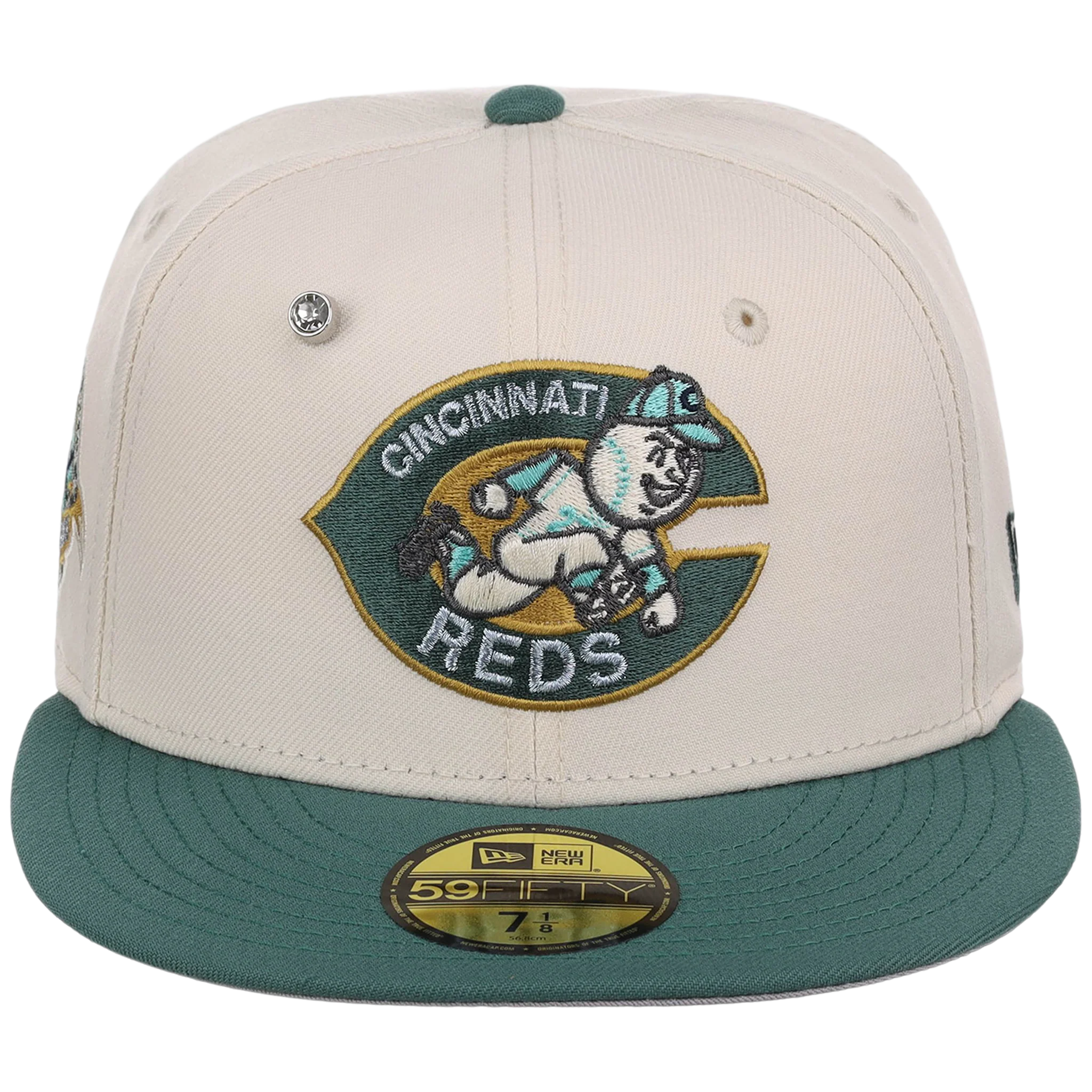 Cincinnati Reds MLB Cream Lichen New Era 59FIFTY - Image 5