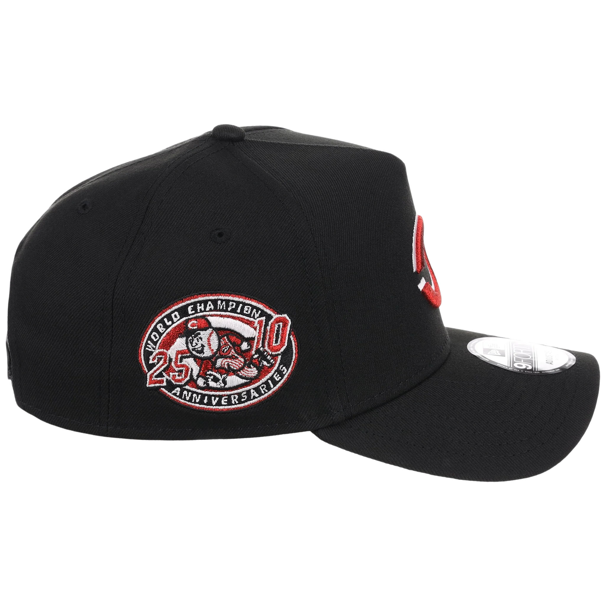 Cincinnati Reds MLB Flipmode 2.0 Black Dome New Era 9FORTY A-Frame (Black/Black/Kelly Green) - Image 3