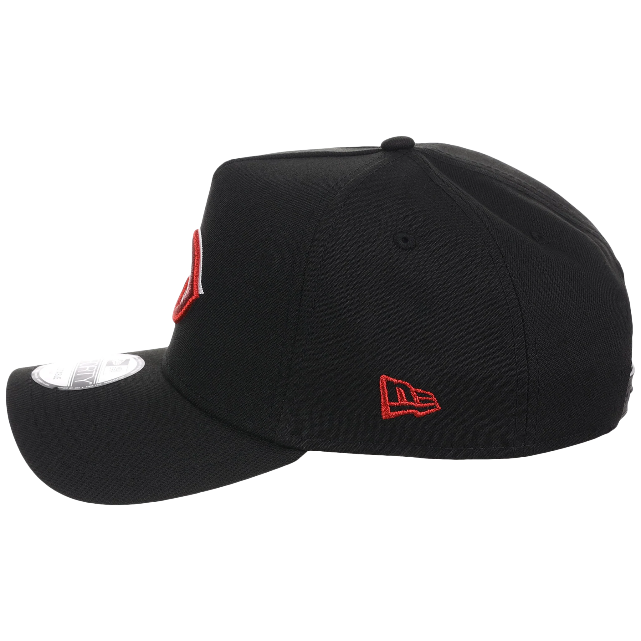 Cincinnati Reds MLB Flipmode 2.0 Black Dome New Era 9FORTY A-Frame (Black/Black/Kelly Green) - Image 6