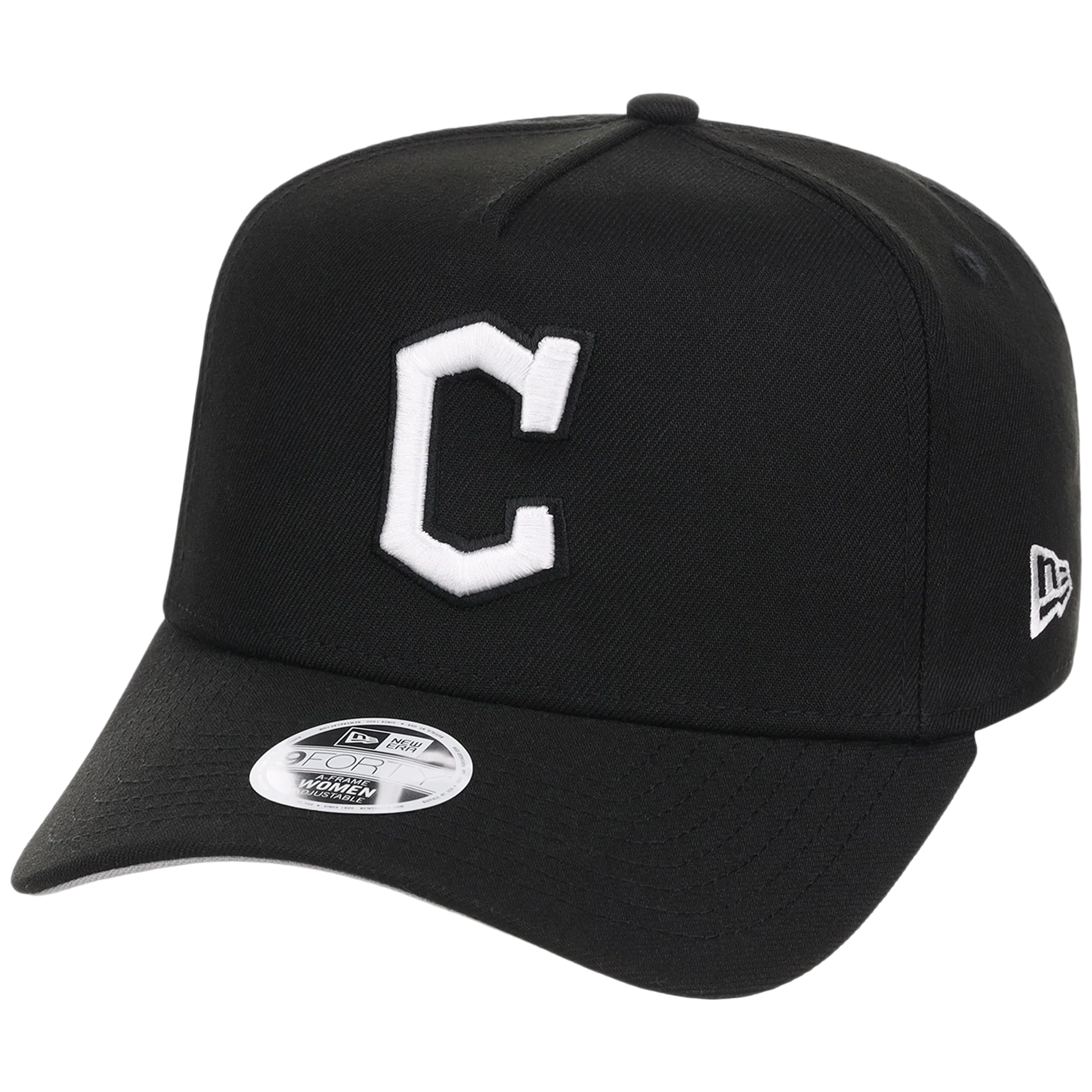 Cleveland Guardians Women's New Era 9FORTY Black A-Frame - Image 4