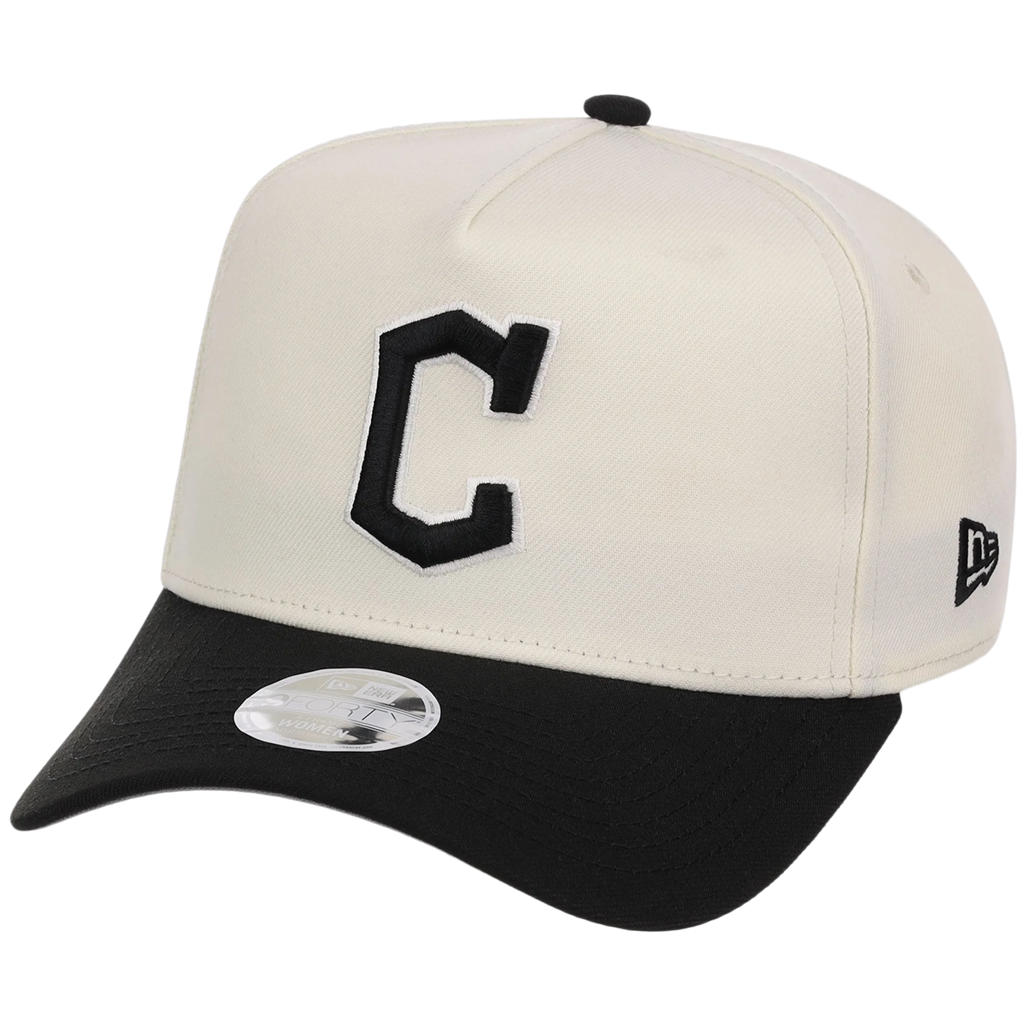 Cleveland Guardians Women's New Era 9FORTY Chrome x Black A-Frame - Image 4