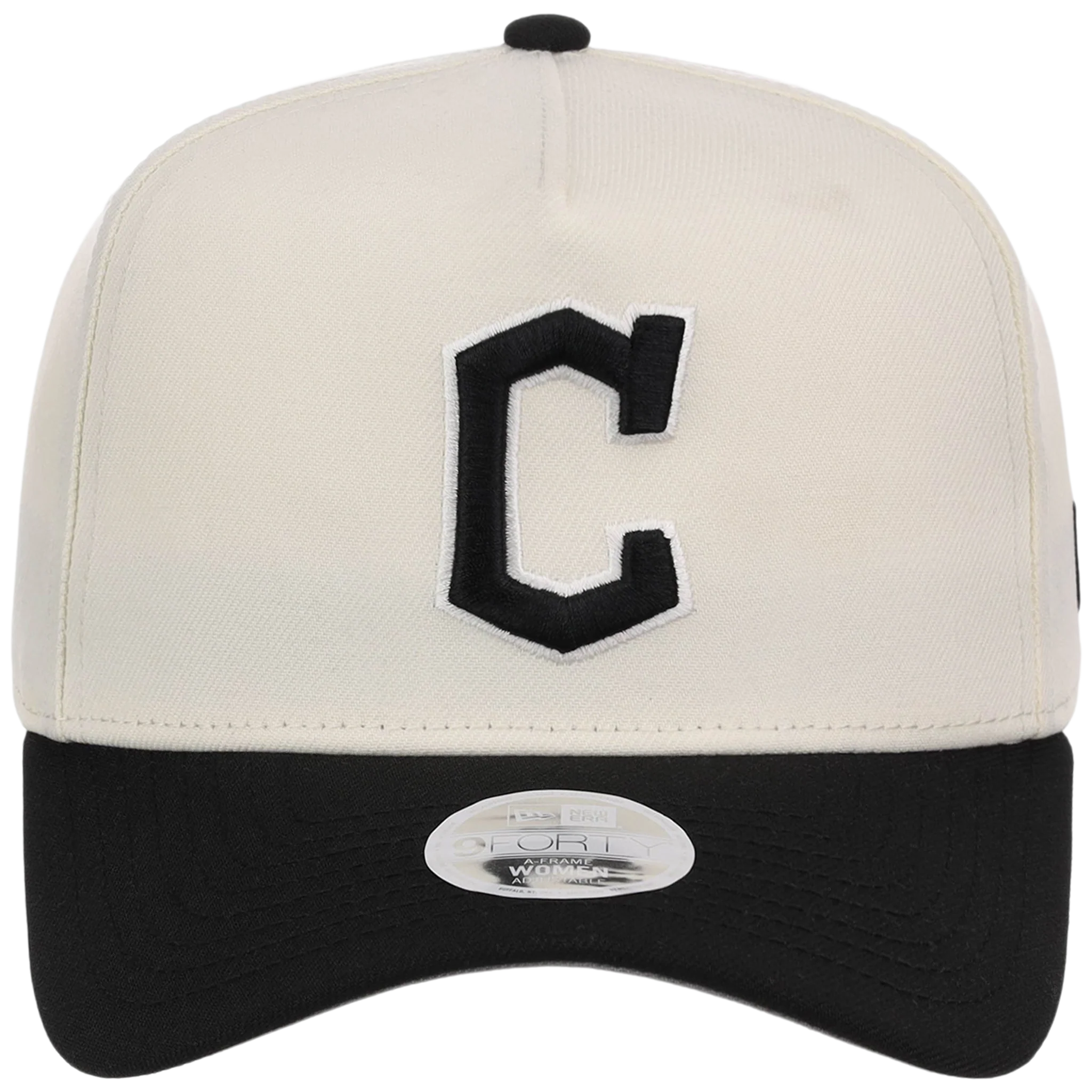 Cleveland Guardians Women's New Era 9FORTY Chrome x Black A-Frame - Image 5