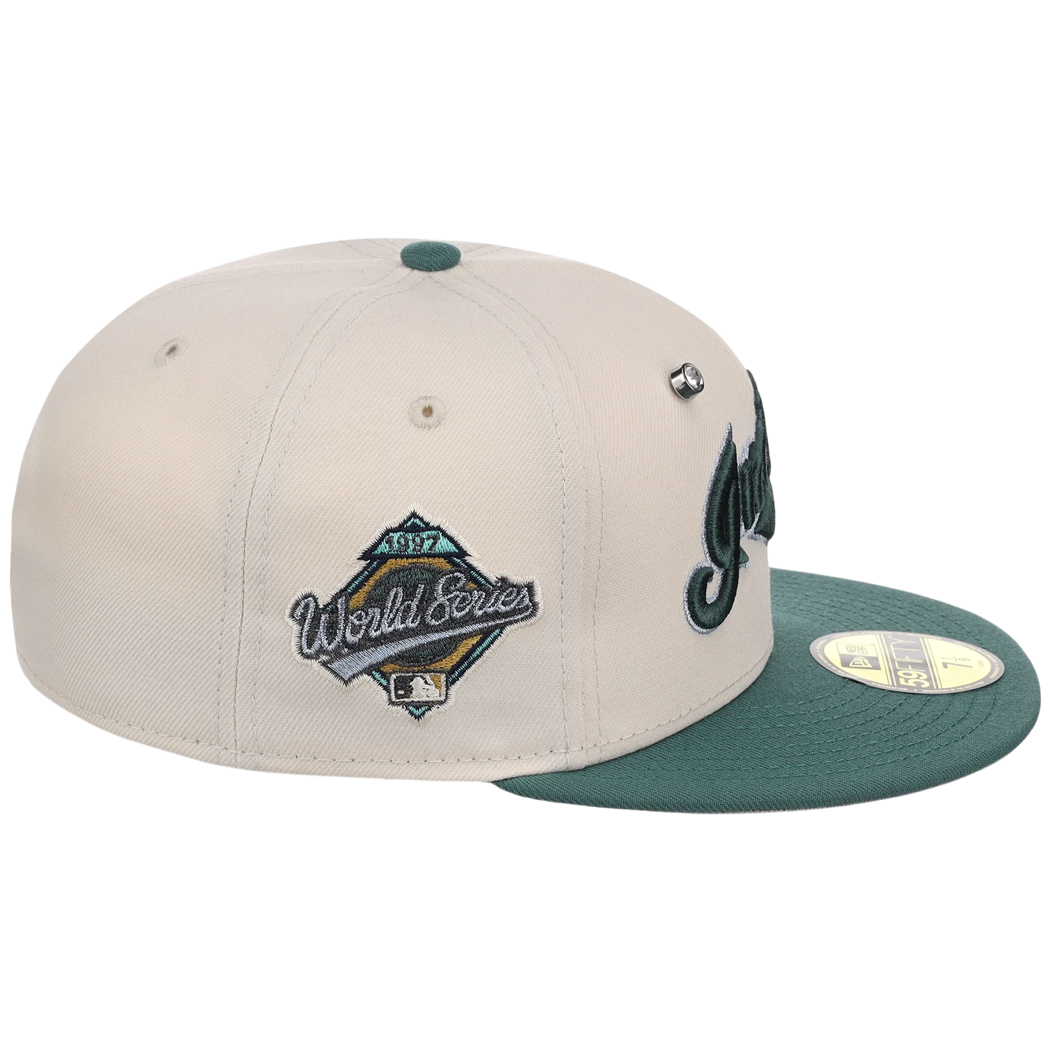 Cleveland Indians MLB Cream Lichen New Era 59FIFTY - Image 3