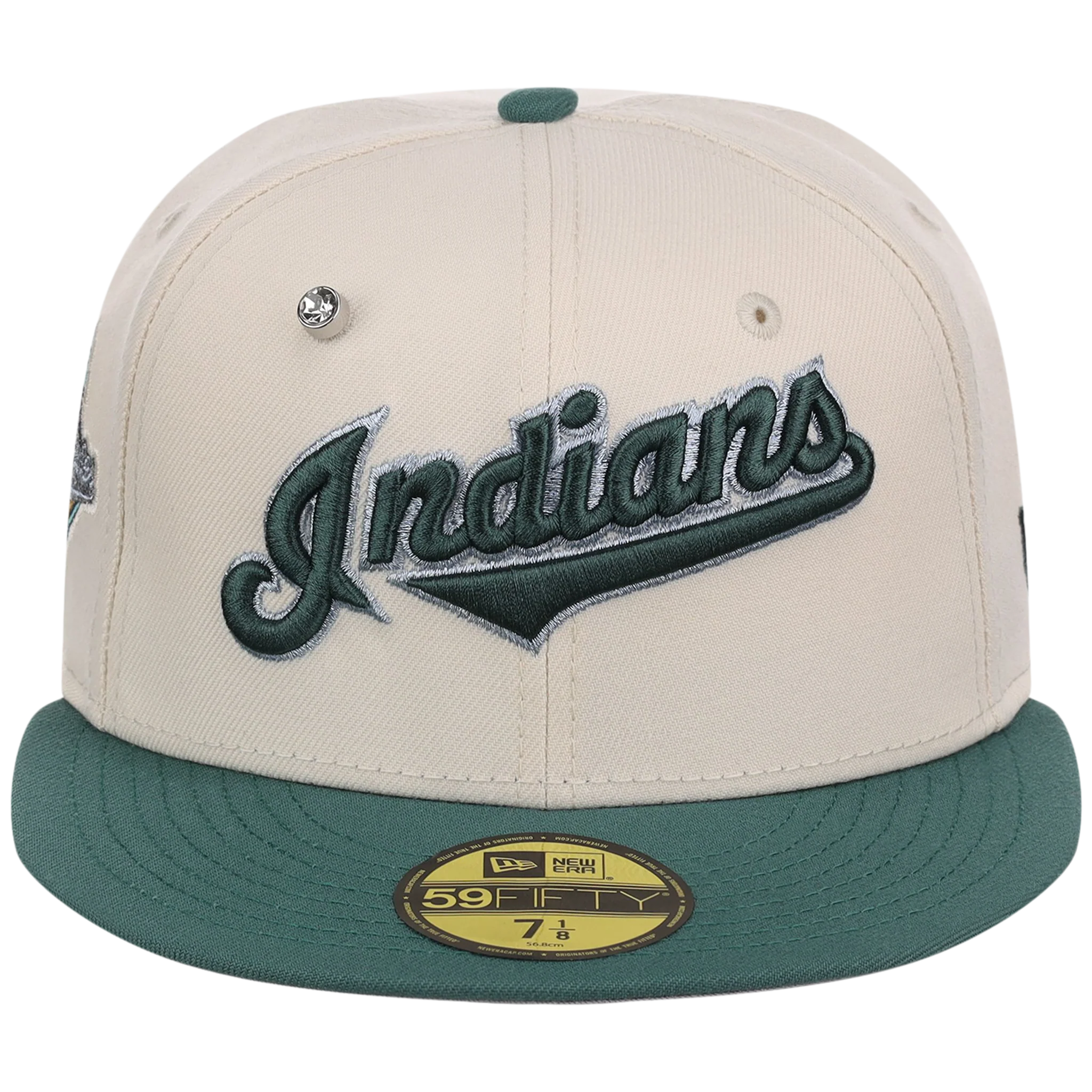 Cleveland Indians MLB Cream Lichen New Era 59FIFTY - Image 5