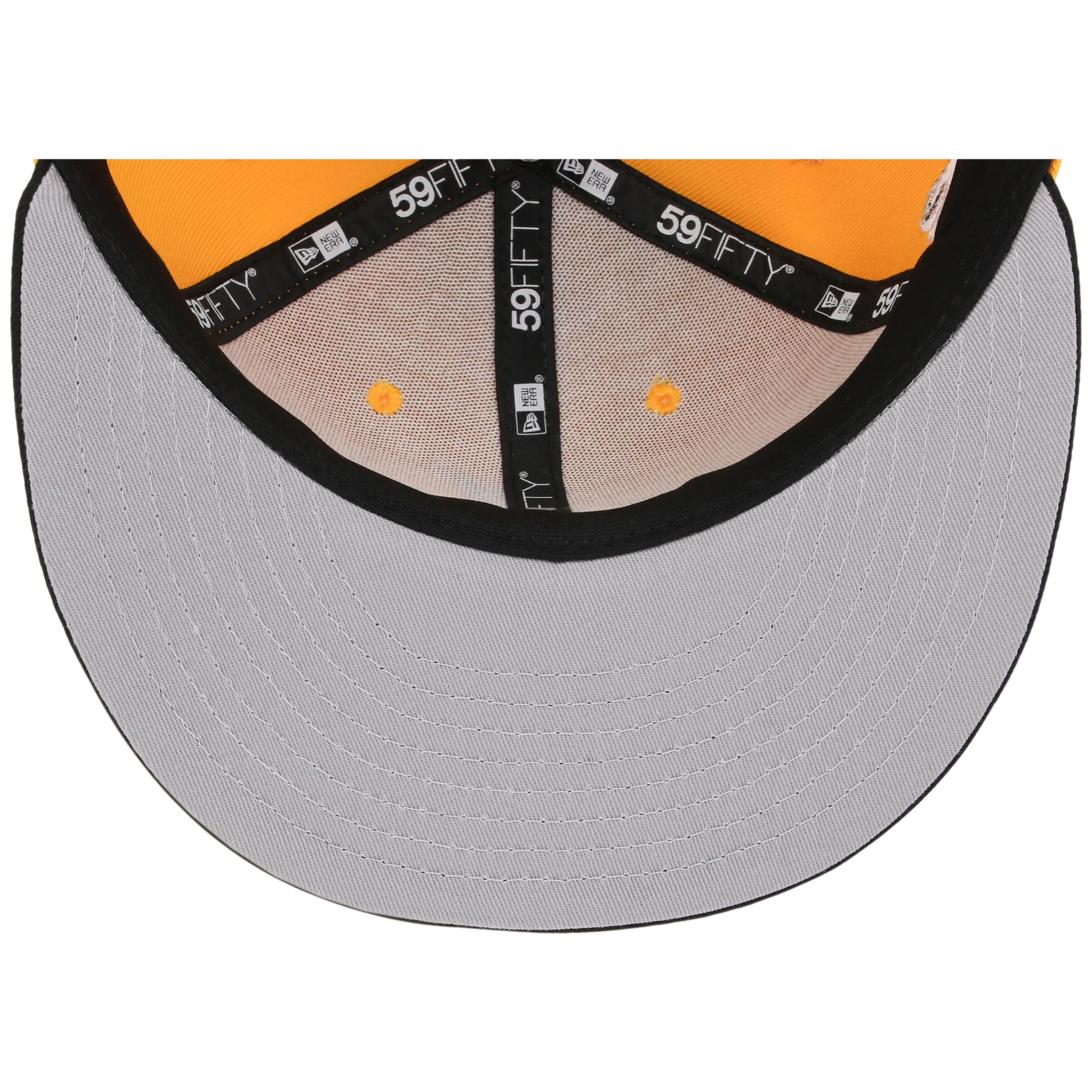 Cleveland Indians The Chamber New Era 59FIFTY - Golden Yellow/Black - Image 2