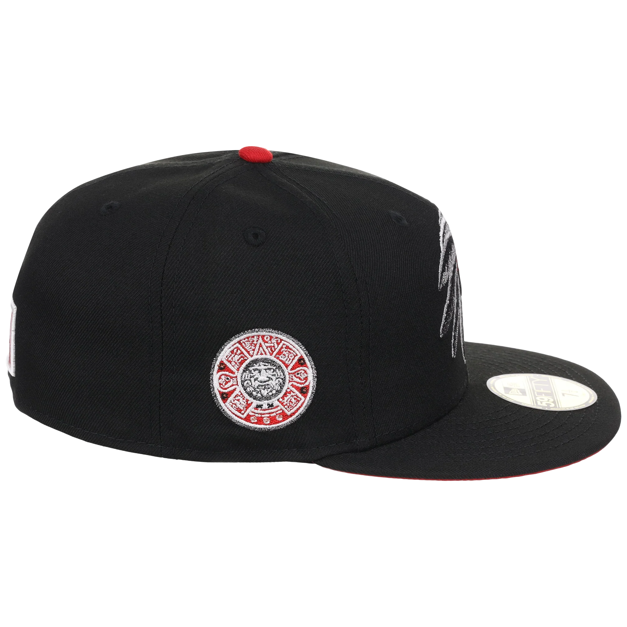 Crown the City: Mexico City - Aztec Head New Era 59FIFTY (Black/Black) - Image 3