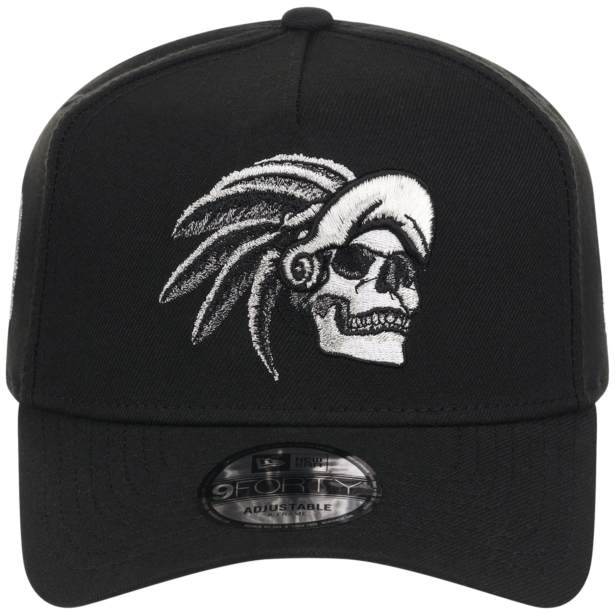 Crown the City: Mexico City - Aztec Head New Era 9FORTY (Black/Black) - Image 5