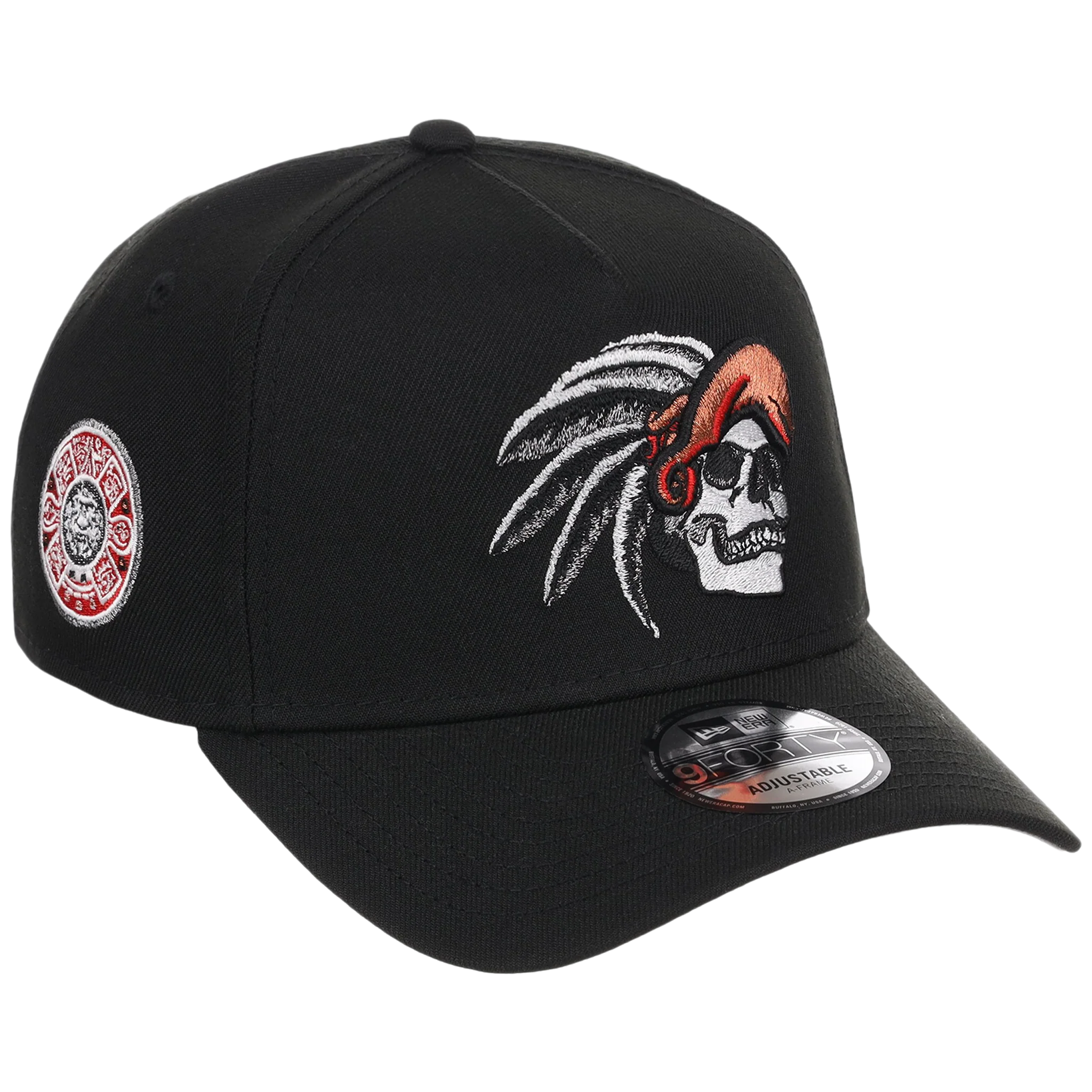 Crown the City: Mexico City - Aztec Head New Era 9FORTY (Black/Black)