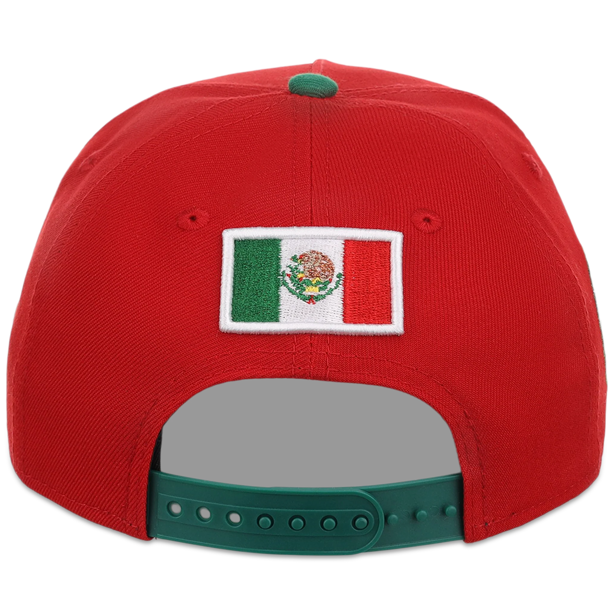 Crown the City: Mexico City - Aztec Head New Era 9FORTY (Red/Dark Green) - Image 7