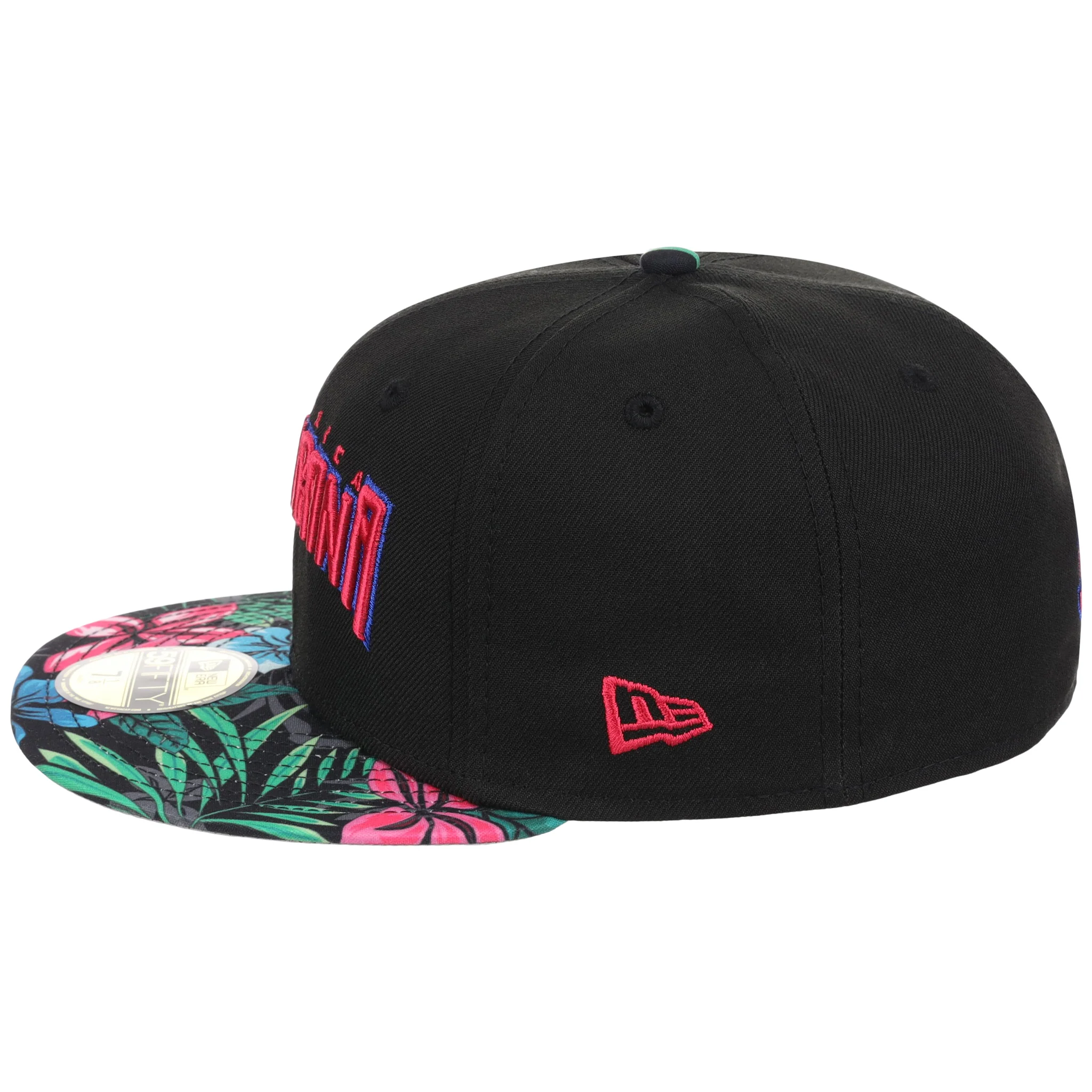 Crown the Country: Dominican Republic New Era 59FIFTY (Black/Floral) 'República Dominicana' - Image 6