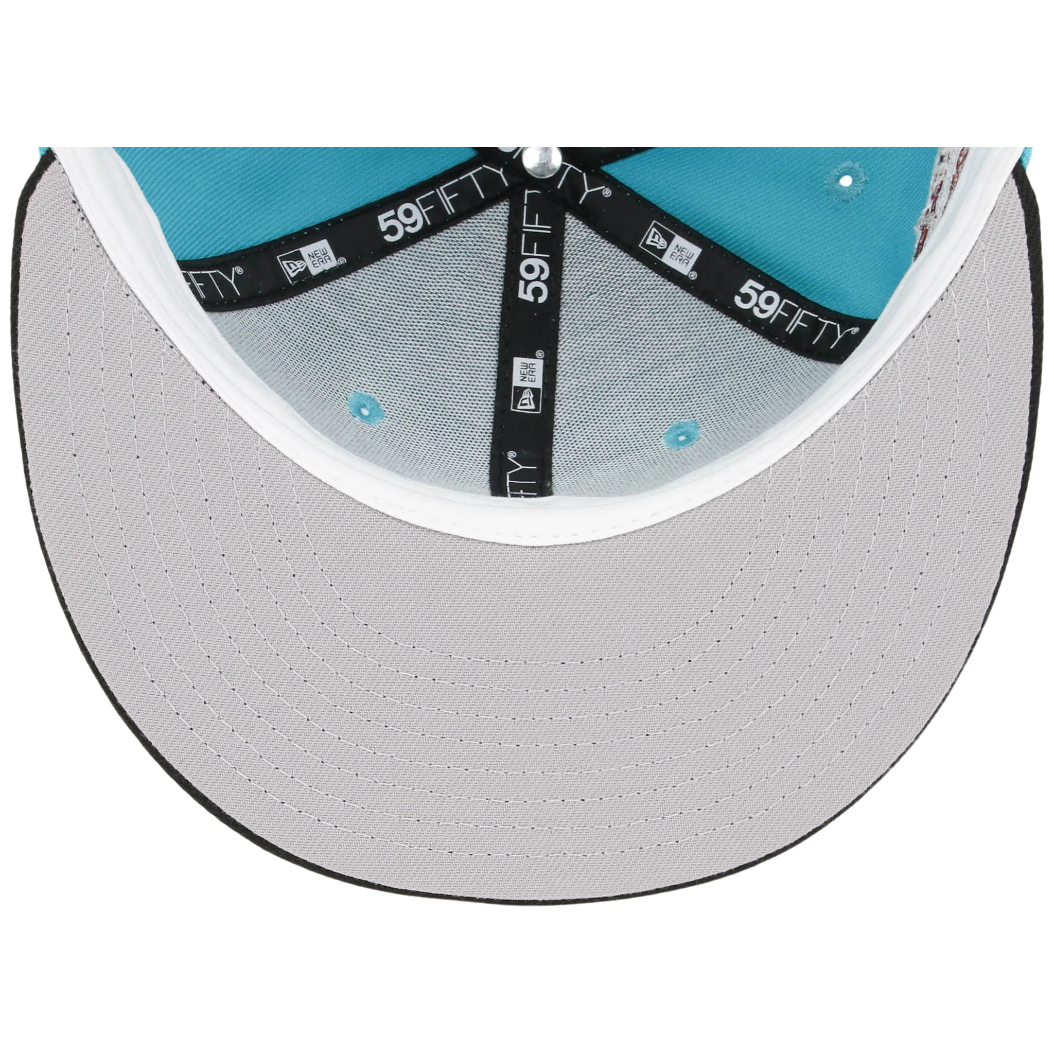 Detroit Tigers MLB “Concrete Legacy” New Era 59FIFTY Collection - Teal/Black - Image 2