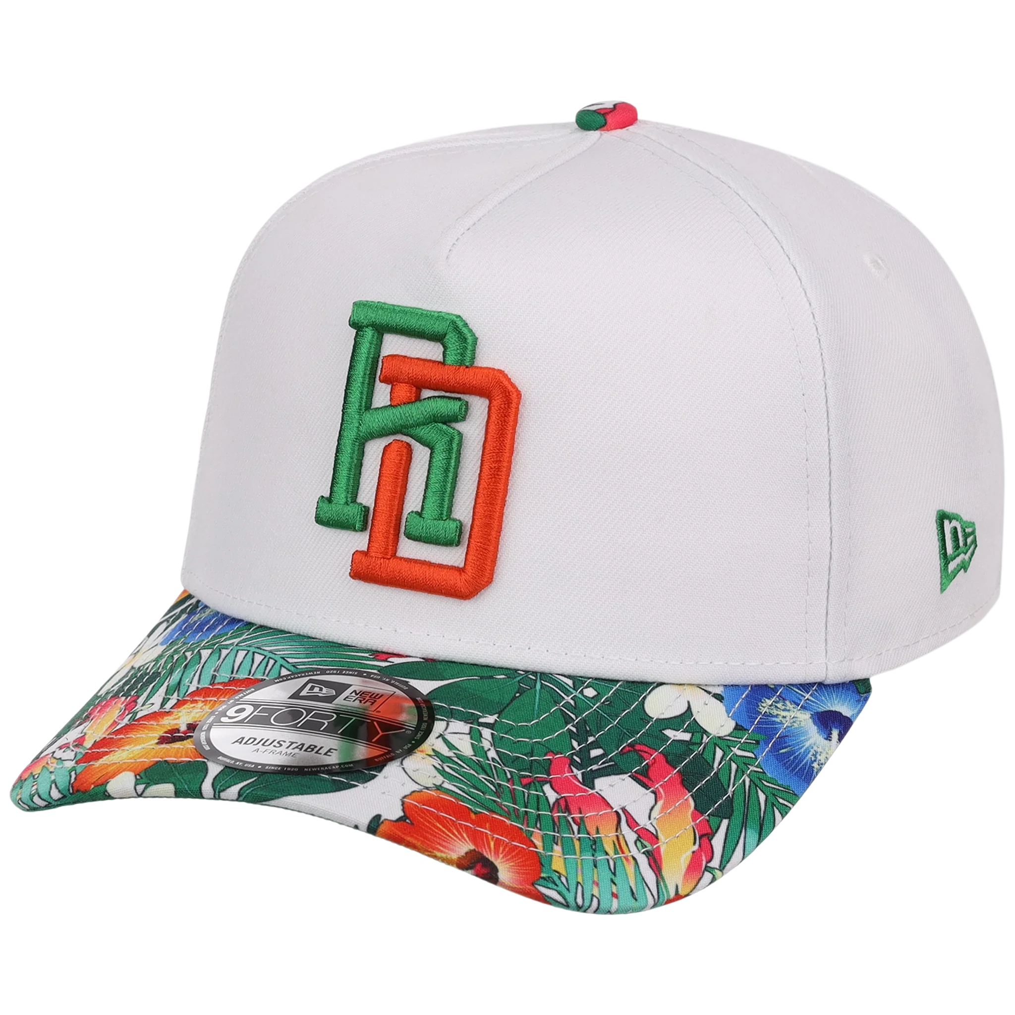 Dominican Republic Crown the Country: Dominican Republic New Era (White/Floral) - Image 4